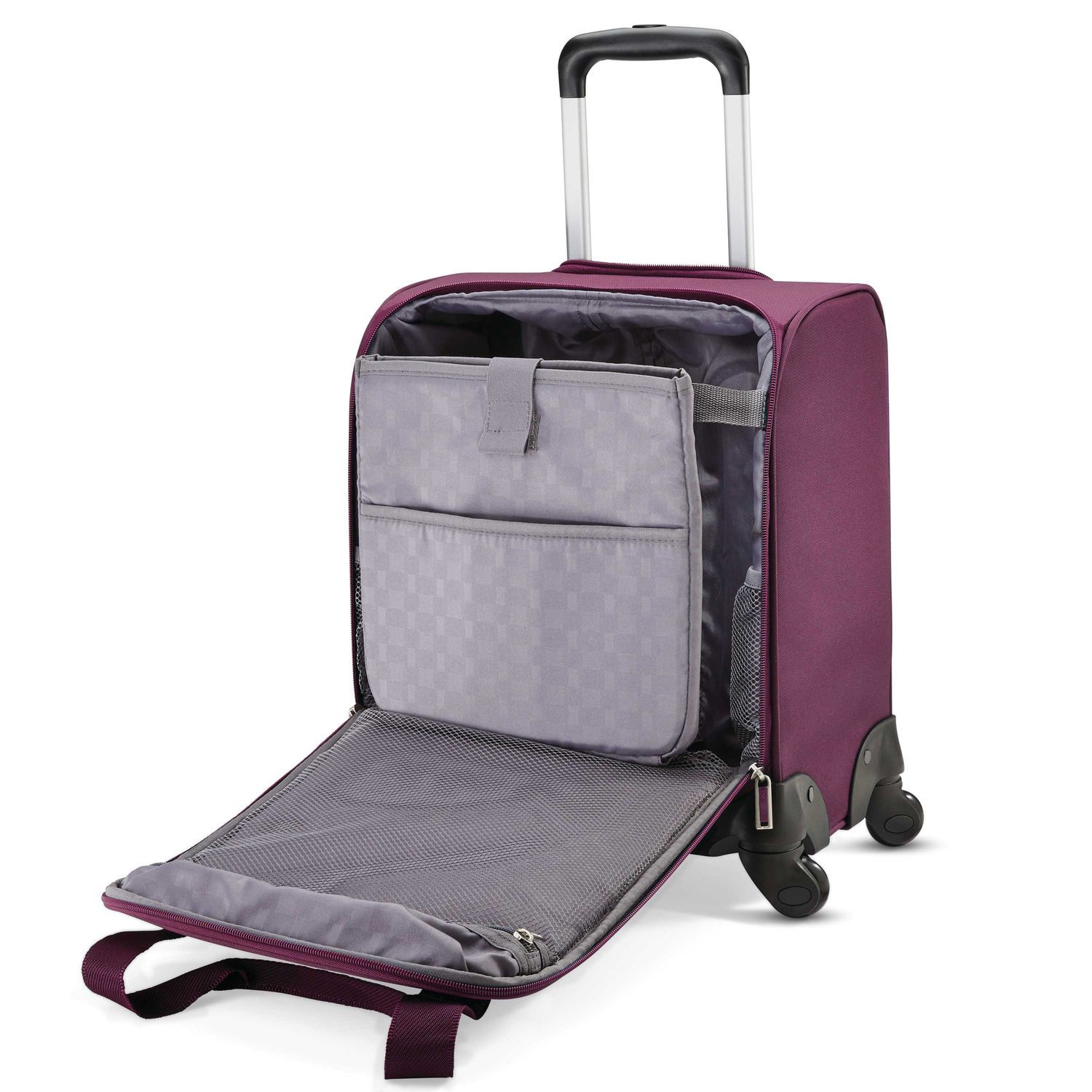 Samsonite Underseater Spinner Luggage with USB Charging Port - Perfect for Air Travel & Business Trips
