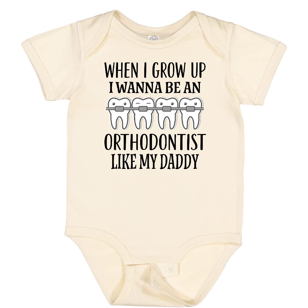 Inktastic Future Orthodontist Baby Bodysuit - Cute Infant Onesie for Dentist Appreciation & Baby Shower Gifts | Perfect for Newborns, First Birthday & Dental-Themed Parties