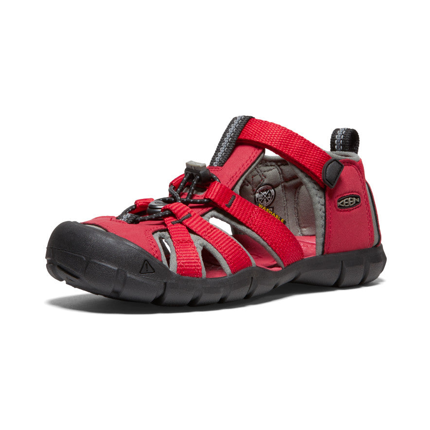 Youth Seacamp II CNX Racing Red/Gargoyle Water Shoes - Lightweight & Quick-Drying for Swimming, Beach, Boating & Water Sports