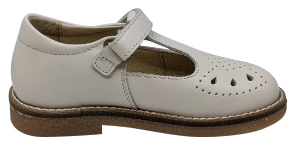 Naturino Heather Vitello Girls Flat Shoes - Comfortable & Stylish Latte Color for School, Play & Everyday Wear