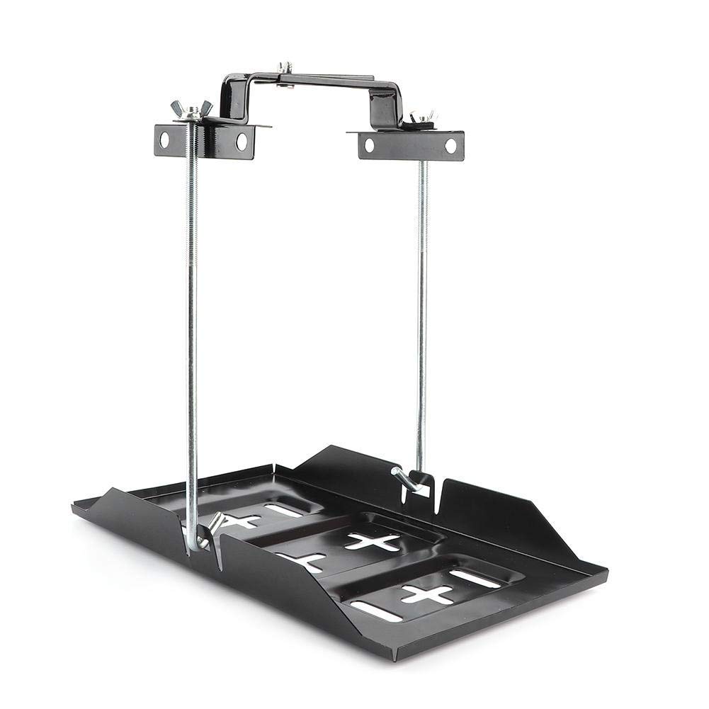 Universal Metal Battery Tray Clamp - Heavy Duty Car Battery Holder Mount Kit with Anti-Corrosion Coating (27cm) | Secure Battery Storage for Cars, Trucks, Boats & RVs