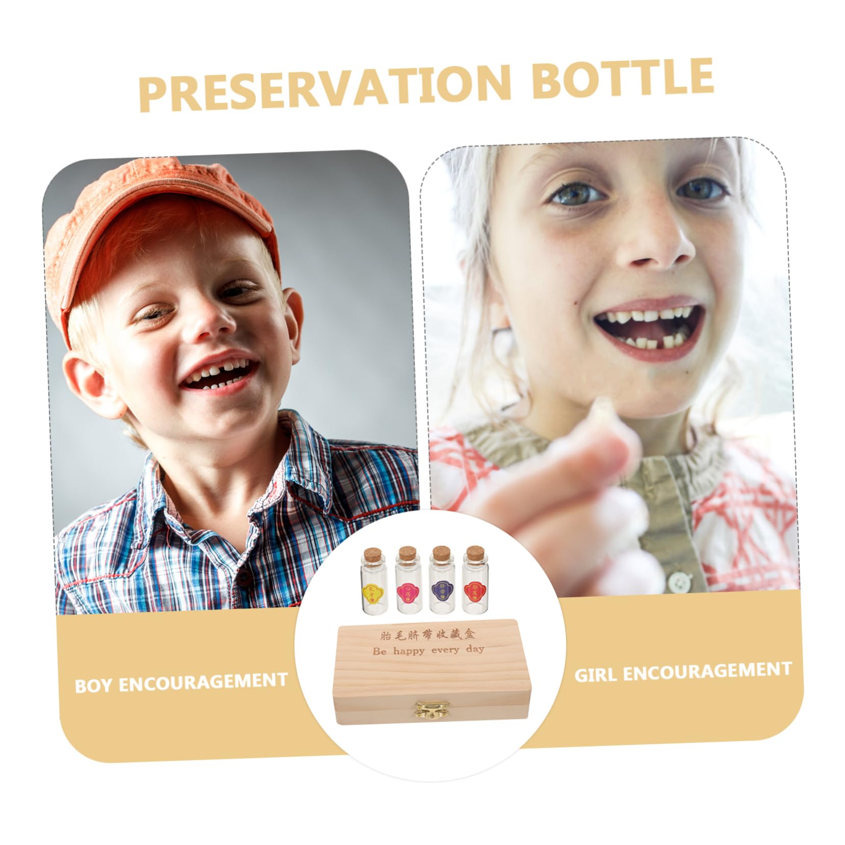 GREENADSCAPE Wooden Tooth Box Holder - Keepsake Container for Baby Teeth, First Tooth, and Tooth Fairy Gifts - Perfect for Memory Preservation and Kids' Dental Milestones