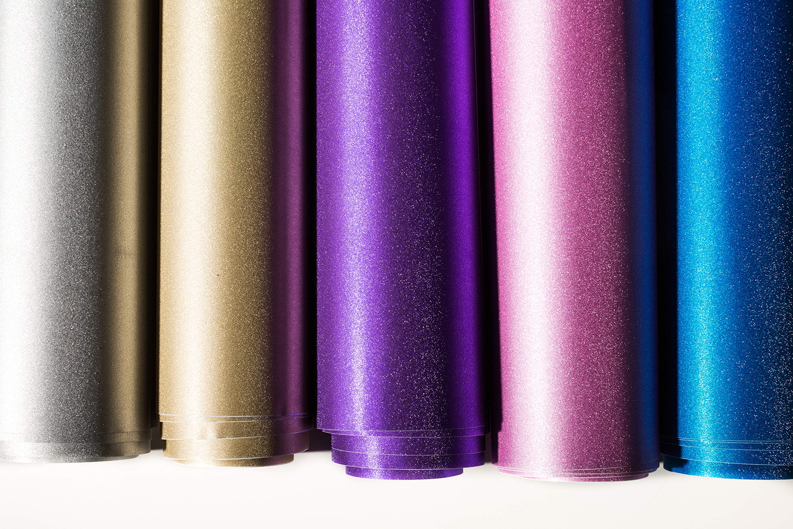 Premium Cricut Shimmer Permanent Vinyl Roll - Classic Sampler (12