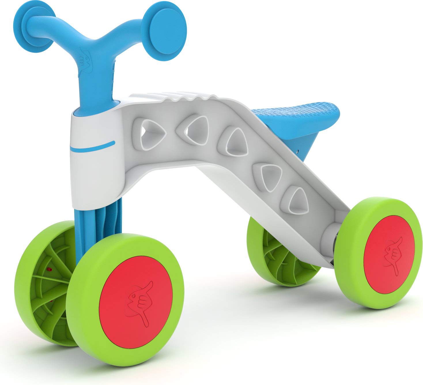 Chillafish Itsibitsi 4-Wheel Ride-On Toy for Toddlers 1-3 Years - Stable First Bike with Steering Limiter, Lightweight & Portable - Blue (CPIB01BLU) | Perfect Indoor & Outdoor Play for Early Walkers