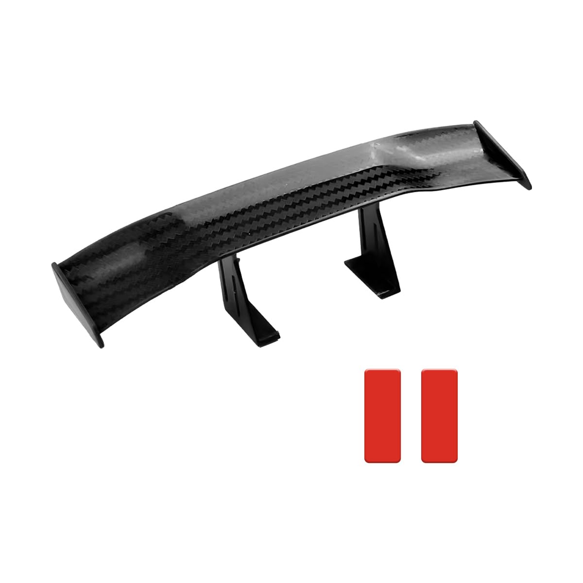 Carbon Fiber Car Spoiler Wing - Universal Rear Trunk Spoiler for Most Vehicles - ABS Auto Exterior Accessories (Black, Small) - Enhance Style & Aerodynamics for Sedans, Coupes & Sports Cars