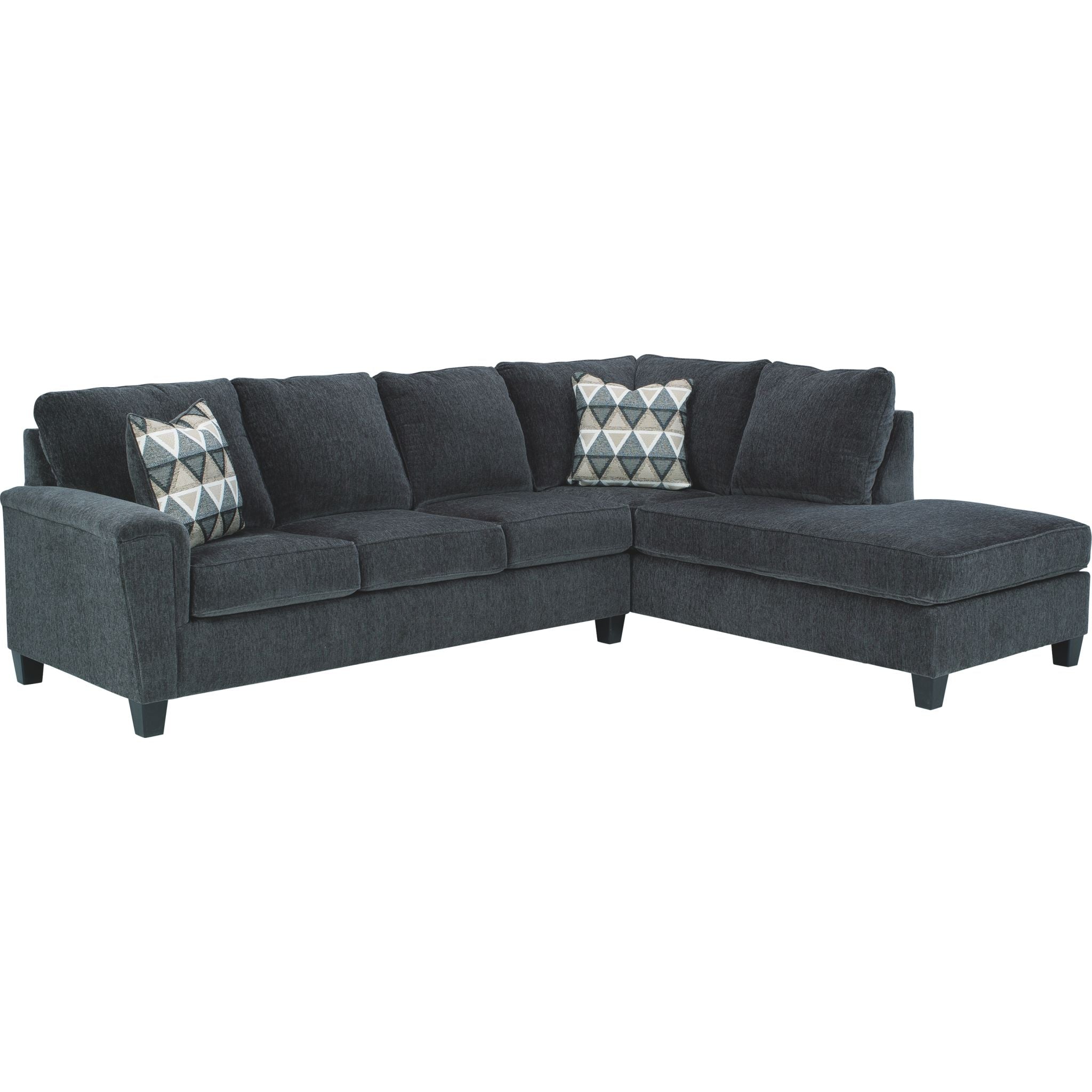 Abinger 2-Piece Sectional Sofa with Chaise Lounge - Modern L-Shaped Living Room Couch for Small Spaces, Apartment & Family Room Furniture