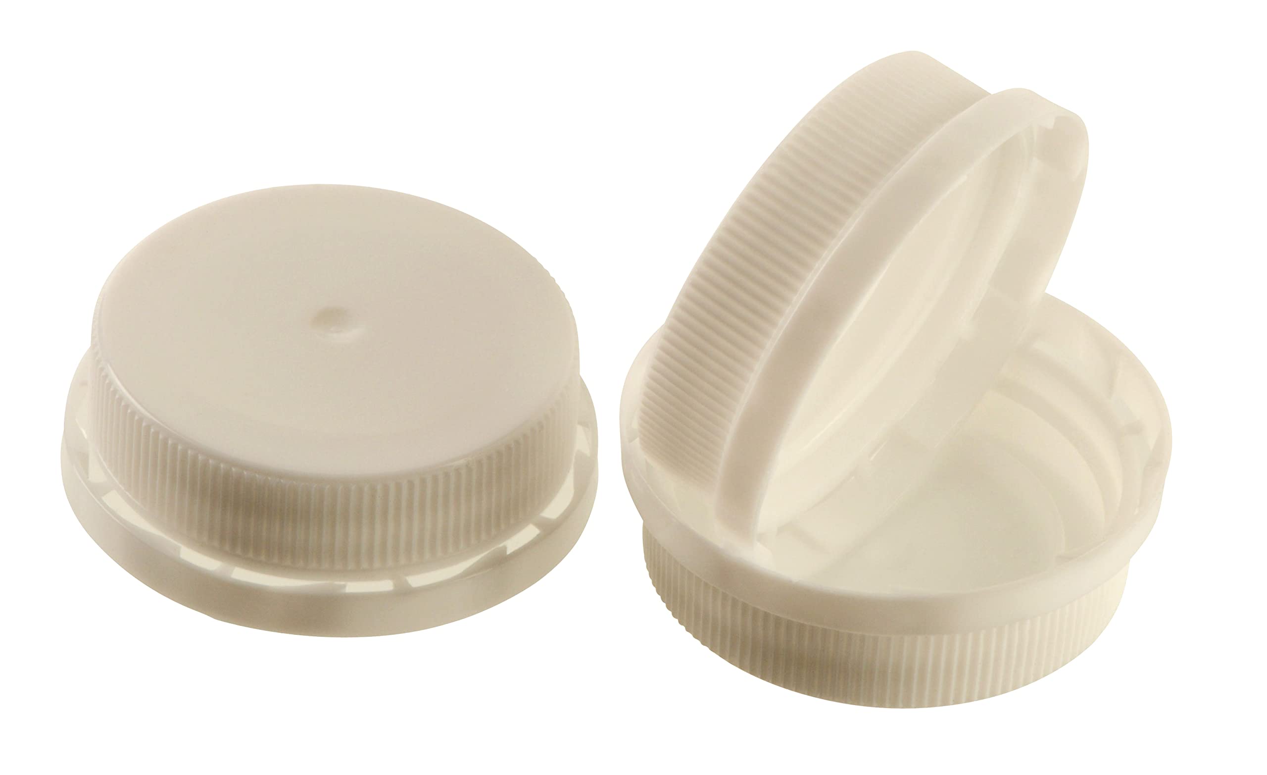 EcoQuality 38mm White Tamper Evident Ratchet Caps & Lids for HDPE Plastic Juice Bottles - Smoothie, Fresh Squeezed Juice Containers (800 Pack) | Leak-Proof, Food-Grade Safety for Commercial & Home Use