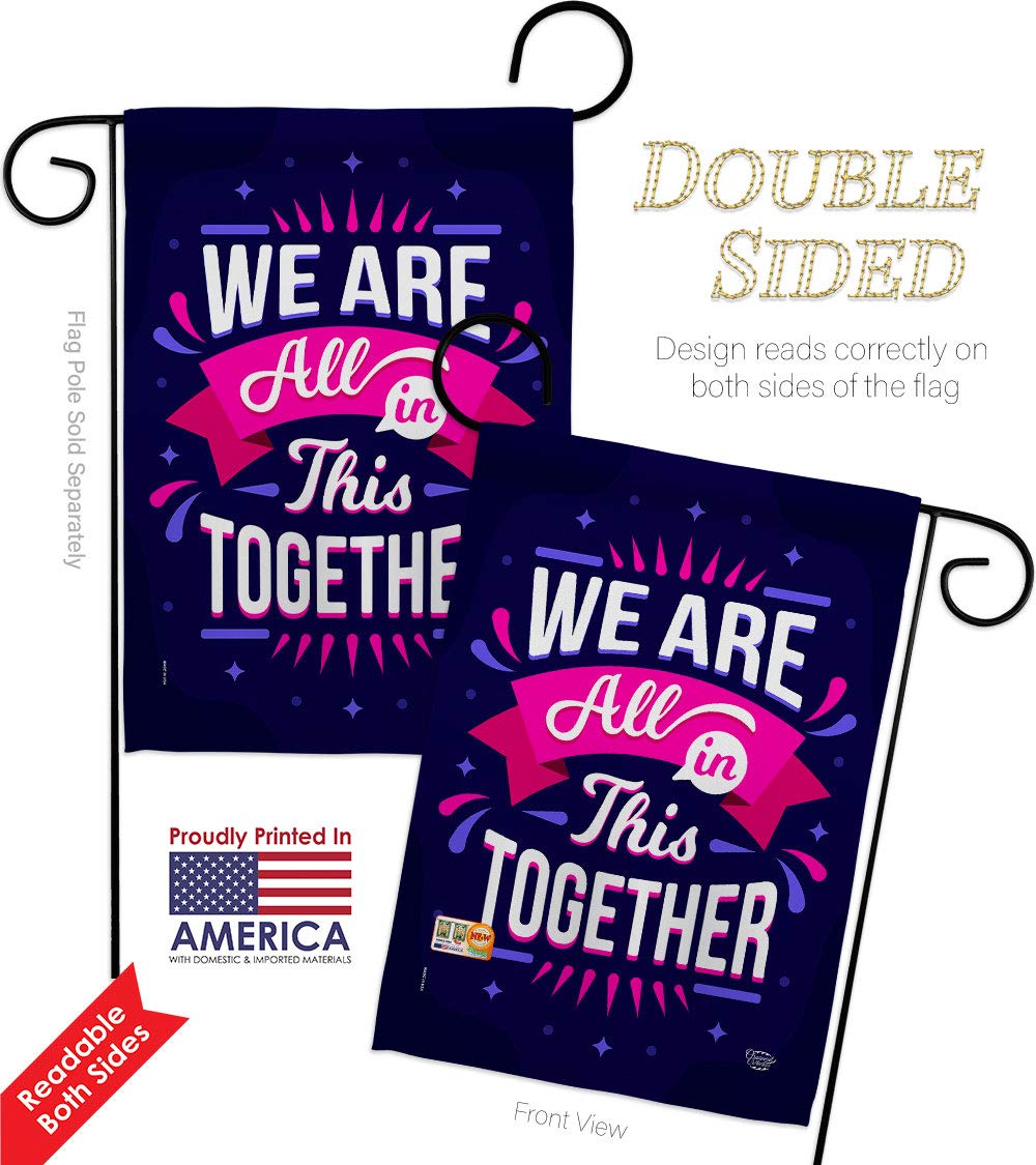 Double-Sided Garden Flag Set - Inspirational Sweet Life Design with Hope, Love & Wisdom - 13x18.5 Inch USA-Made Yard Banner for Mailbox, House & Outdoor Decor - Perfect Gift for Spiritual Support & Positive Emotions