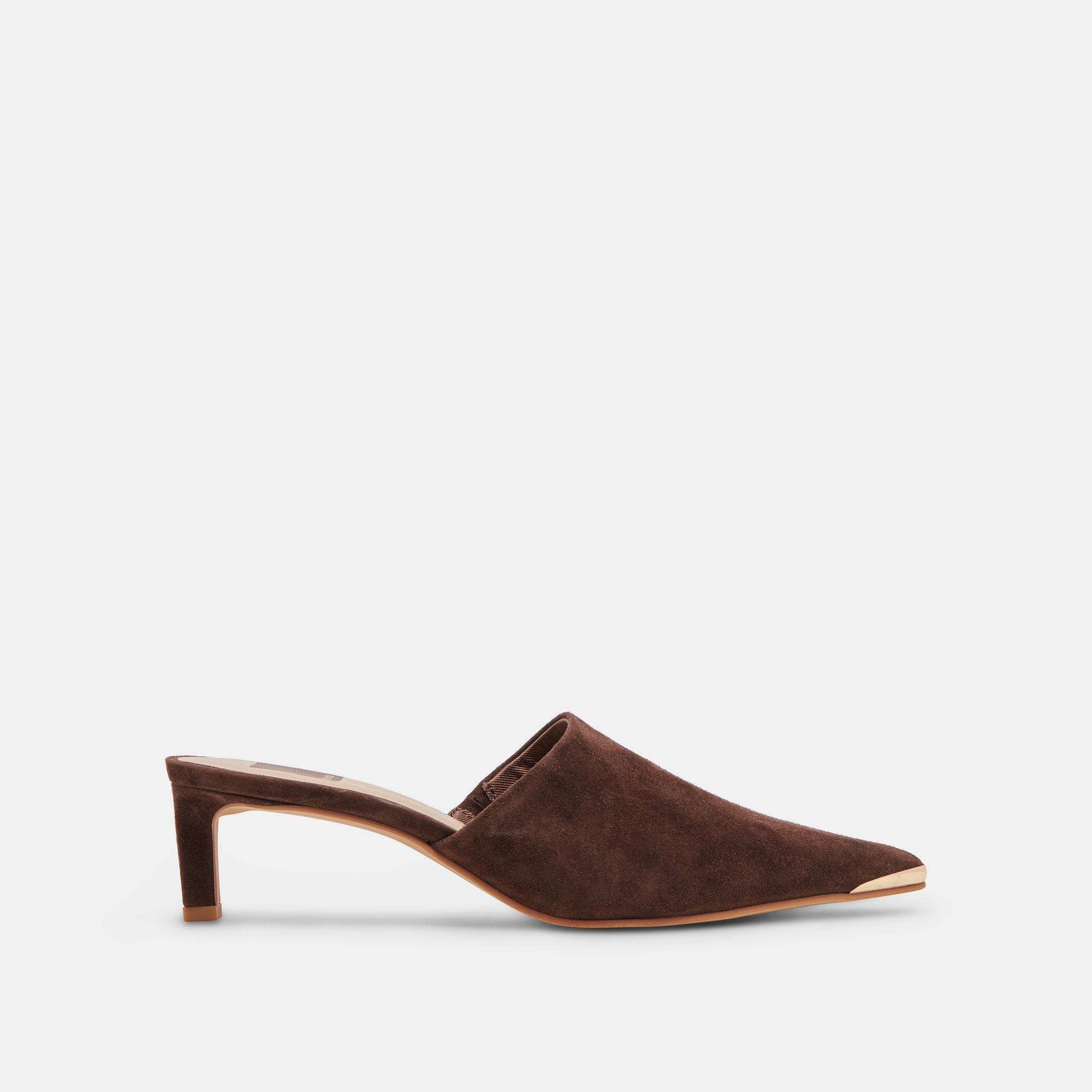 LEXY Women's DK Brown Suede High Heels - Stylish & Comfortable Dress Shoes for Work, Parties & Special Occasions