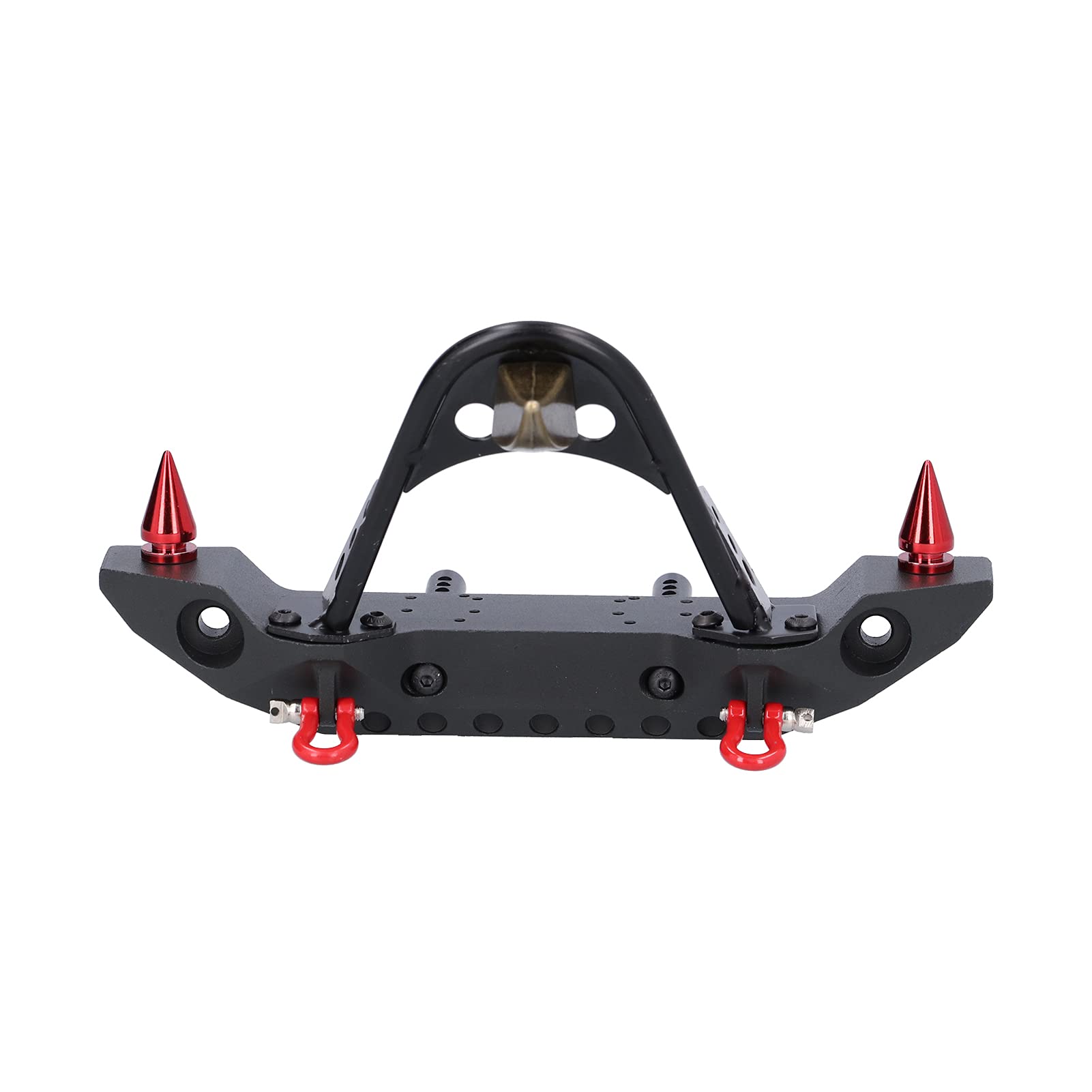 Xirfuni 1/10 Scale RC Car Front Bumper - Heavy Duty Aluminum Alloy Upgrade Part for Axial SCX10 90046 & Traxxas TRX4 1/10 RC Crawler Trucks (Bronze) | Off-Road Protection & Enhanced Durability for Rock Crawling Adventures