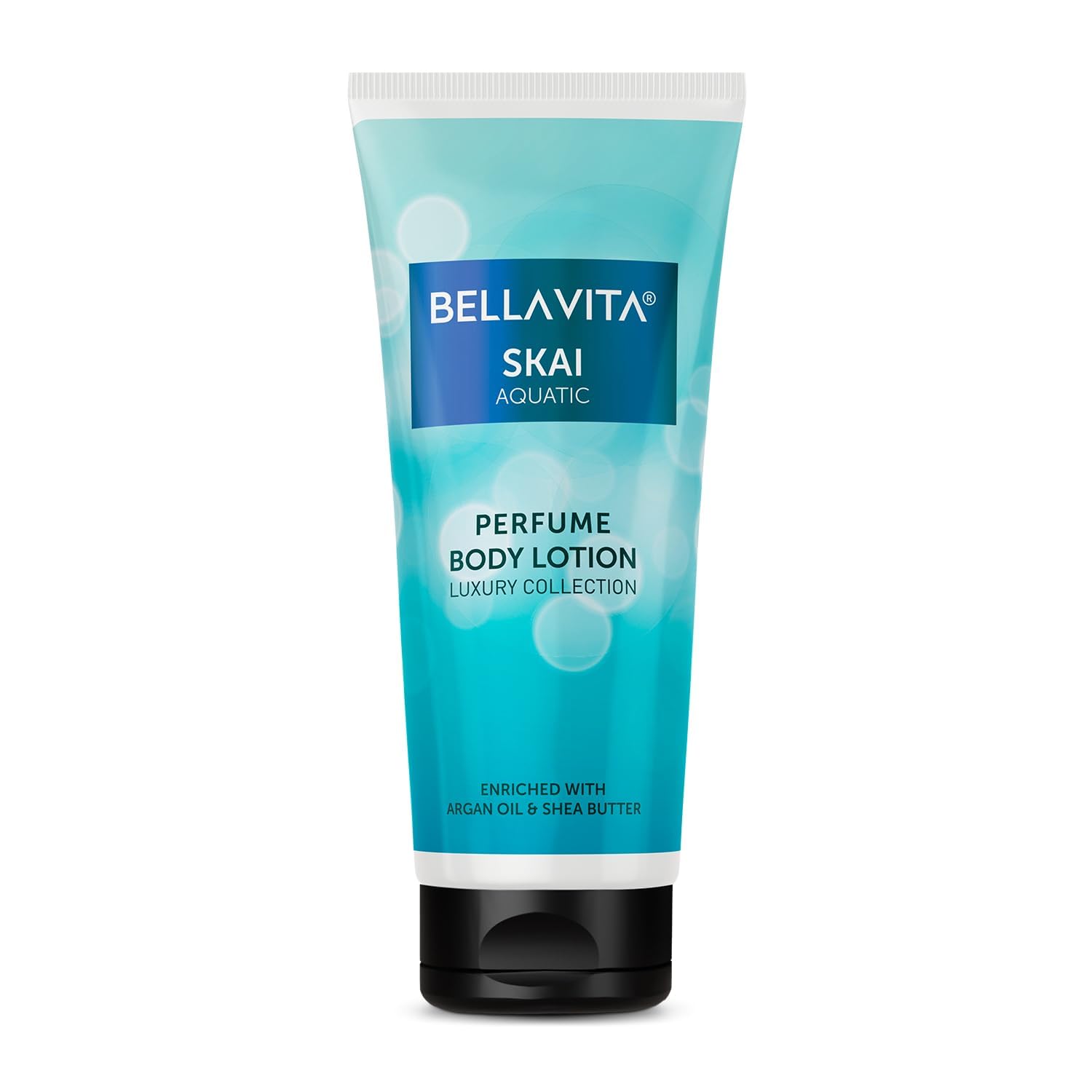 Bella Vita Luxury Skai Aquatic Perfume Body Lotion - Hydrating & Nourishing Moisturizer with Argan Oil & Shea Butter for Soft, Supple Skin (200ml) | Perfect for Daily Use, Spa Days & Gift Giving