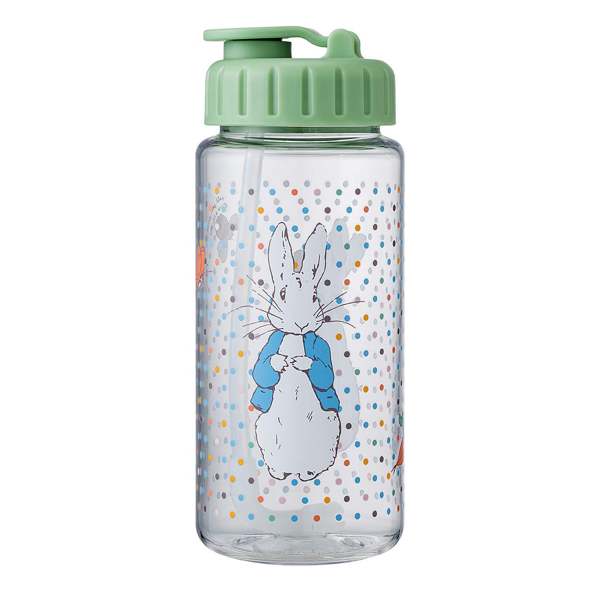 Pierre the Rabbit Drinking Bottle with Integrated Straw - Leak-Proof & BPA-Free for Kids, Toddlers, and Babies - Perfect for School, Travel, and Outdoor Activities