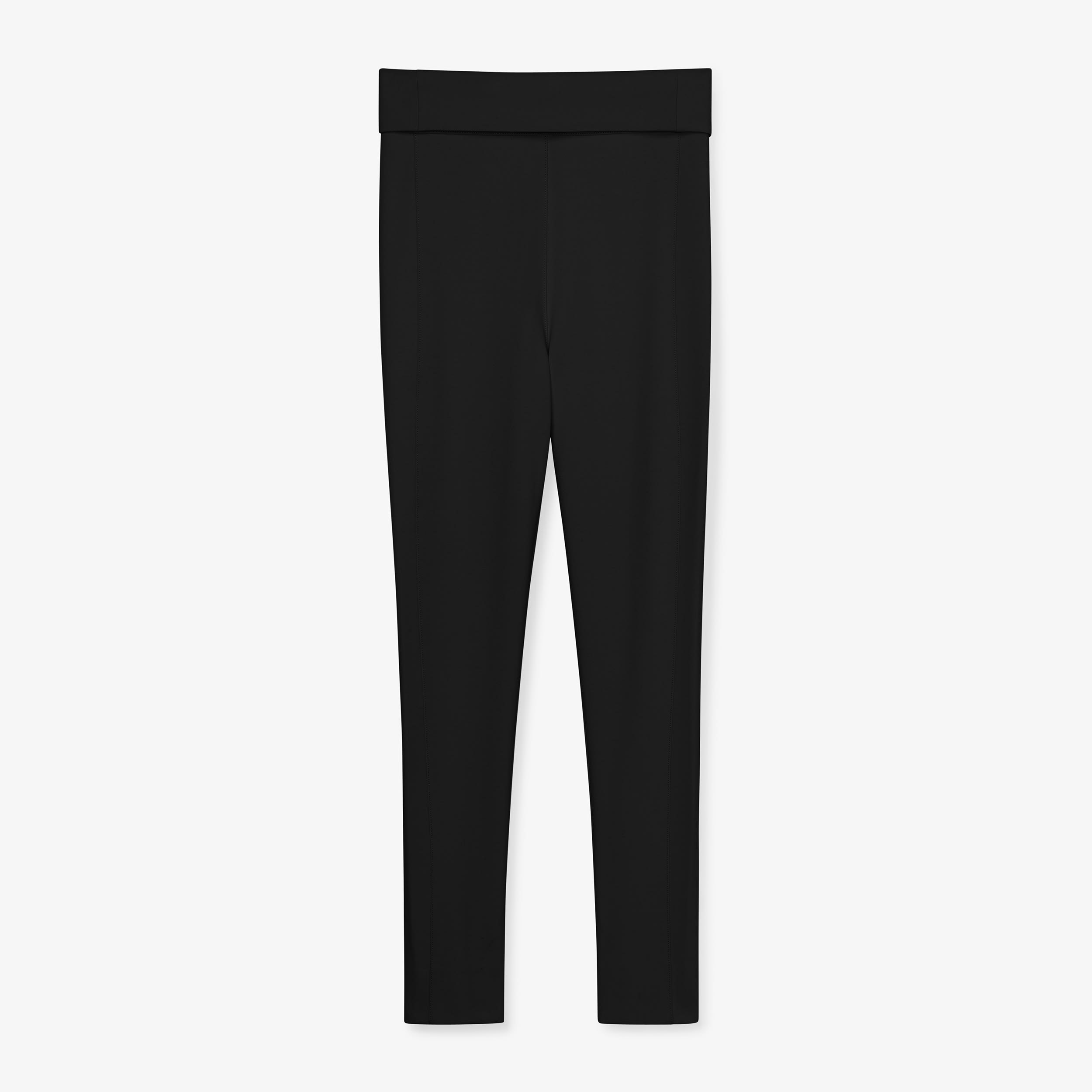 Stella Women's High-Waisted Ponte Leggings - Washable & Comfortable Black Workout Pants for Yoga, Running & Everyday Wear