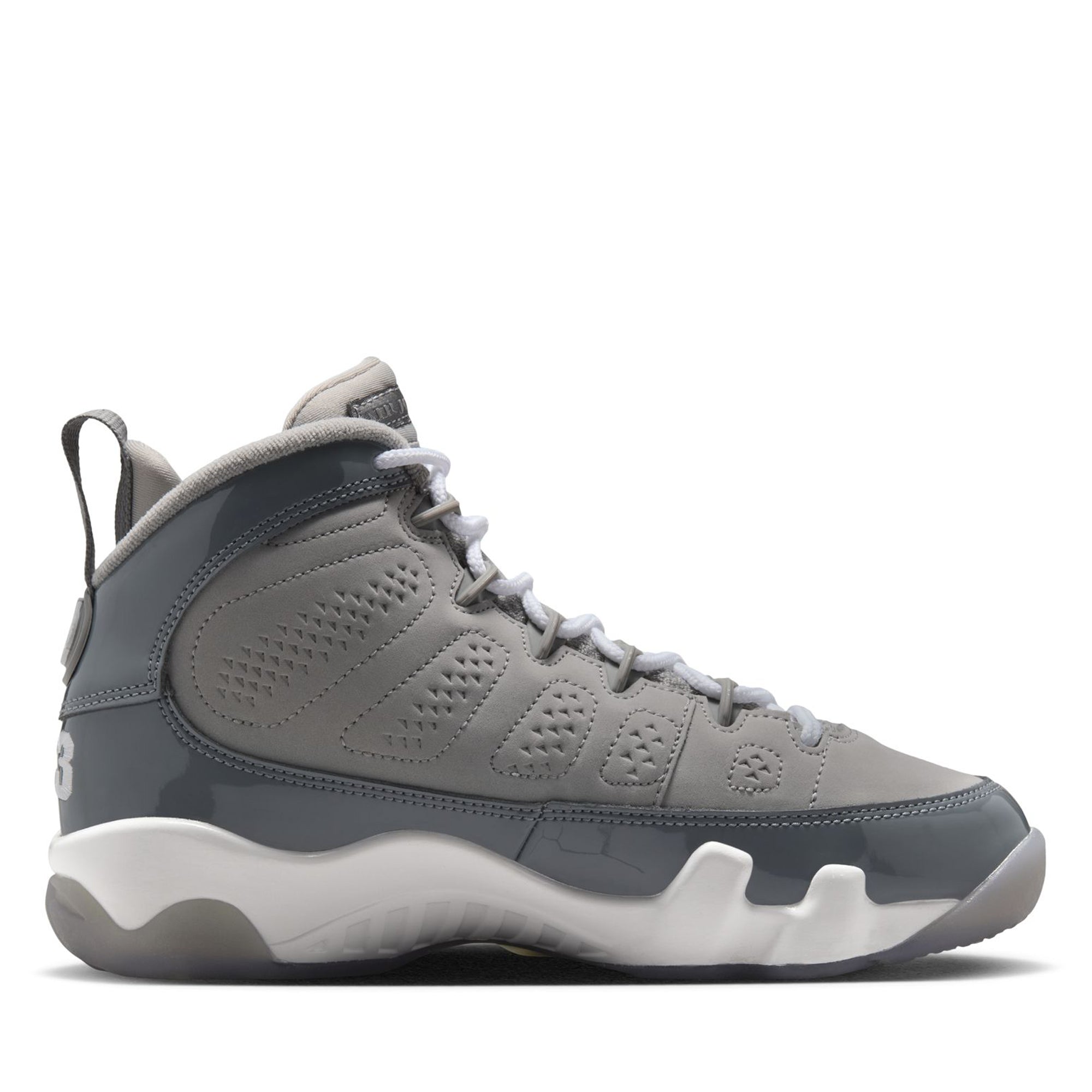 Air Jordan 9 Retro 'Cool Grey' GS Sneakers - Medium Grey/Cool Grey Basketball Shoes for Kids - Perfect for School, Sports & Casual Wear