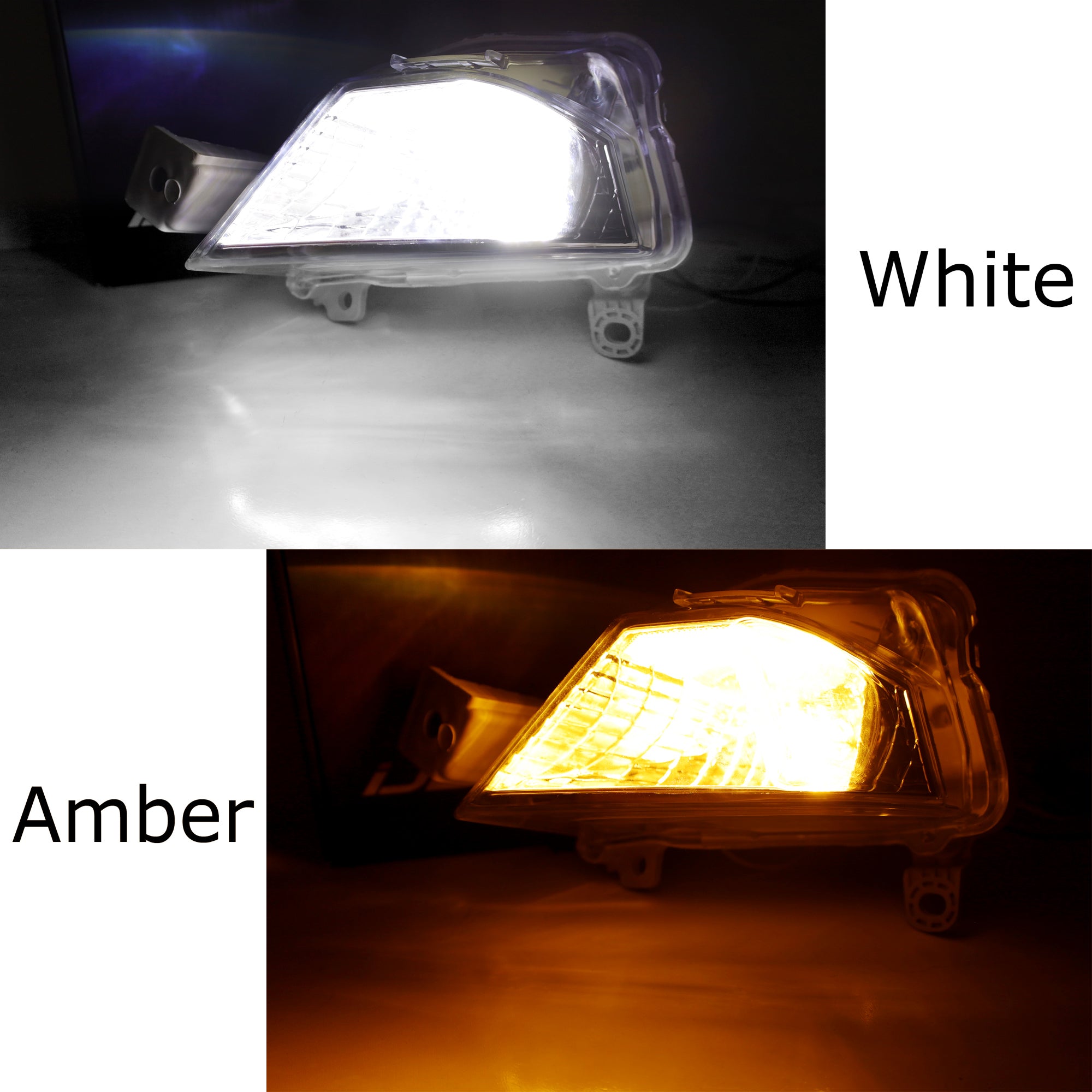 Clear Lens Turn Signal Lamp Replacement - White LED DRL & Amber Blinker Compatible with 2019-2022 Nissan Altima - Upgrade Your Car's Style & Visibility for Daytime & Night Driving