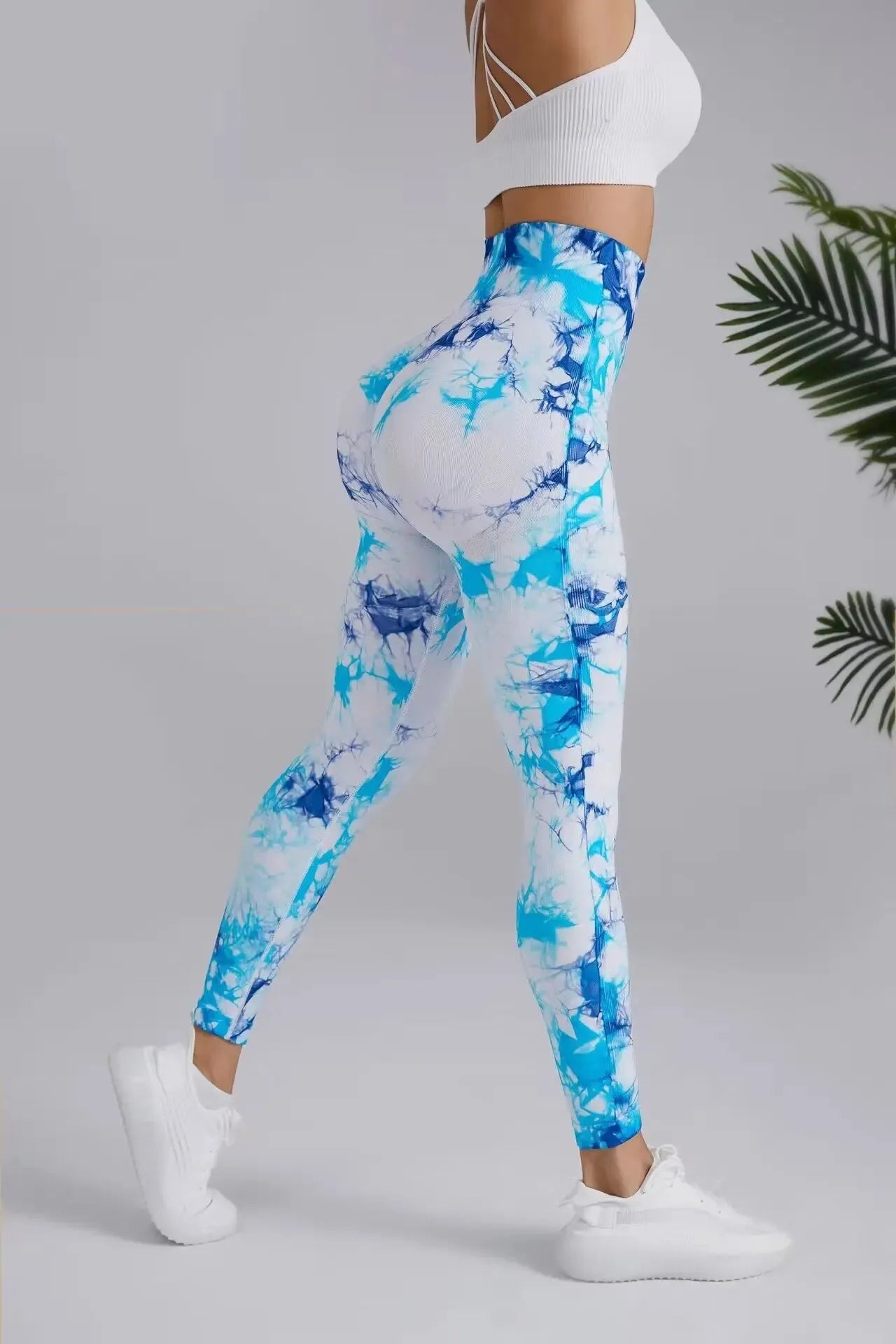 Tie Dye Seamless Yoga Pants for Women - High Waist Workout Leggings, Gym & Fitness Tights, Push Up Sports Clothing | Perfect for Yoga, Running & Casual Wear