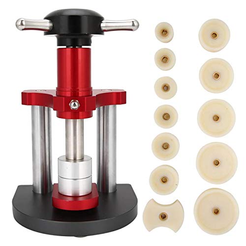 Professional Watch Press Case Die Repair Kit with Back Closer & Spiral Capping Machine - Essential Watchmaker Tools for Watch Battery Replacement & Case Repair (Ideal for Watch Repair Shops & DIY Enthusiasts)