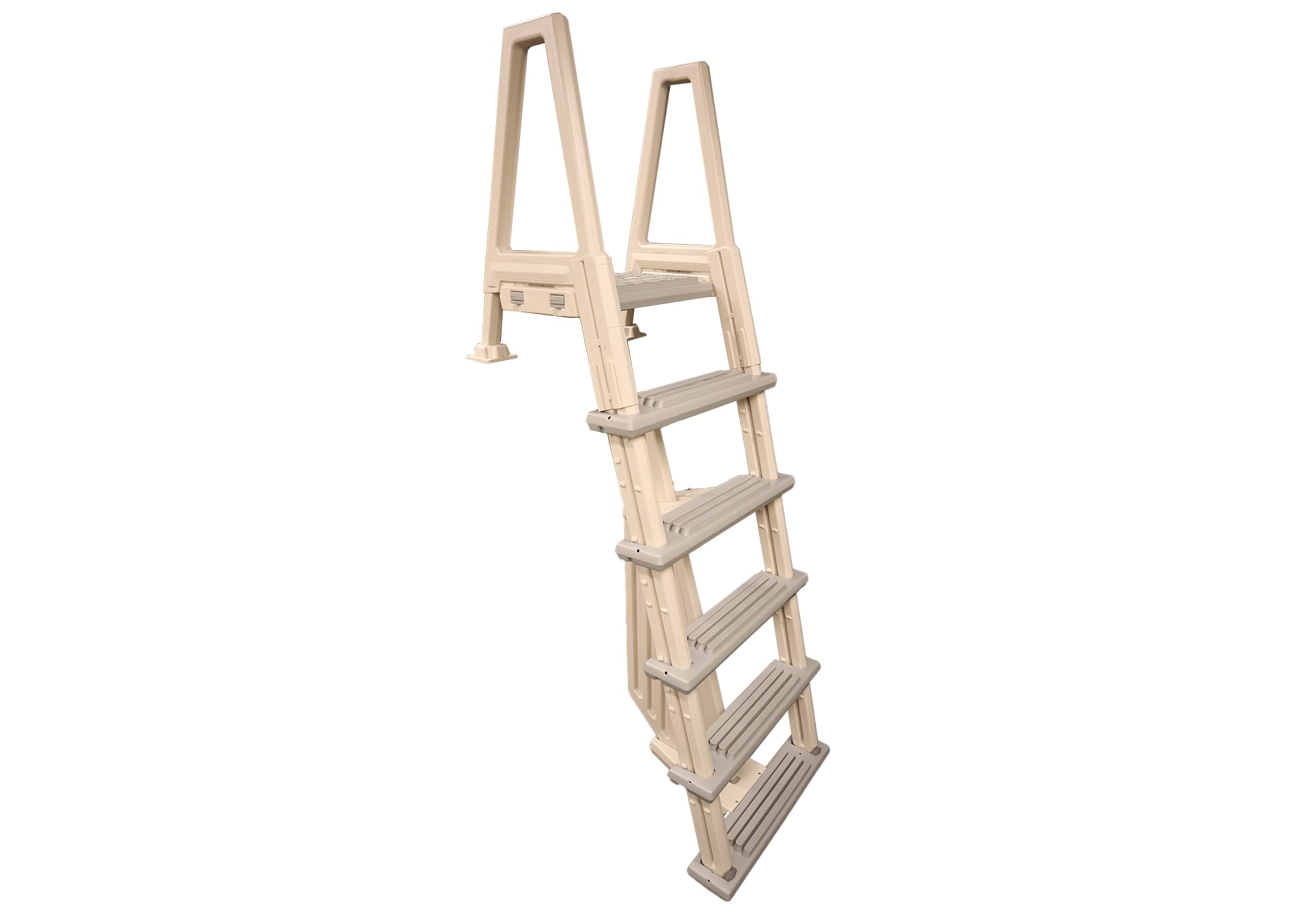 Heavy Duty Above Ground Swimming Pool Ladder for Decks - Confer Plastics 6000X Adjustable Height 42 to 56 Inches | Durable In-Pool Ladder for Easy Entry & Exit | Perfect for Backyard Pools, Spas & Deck Access