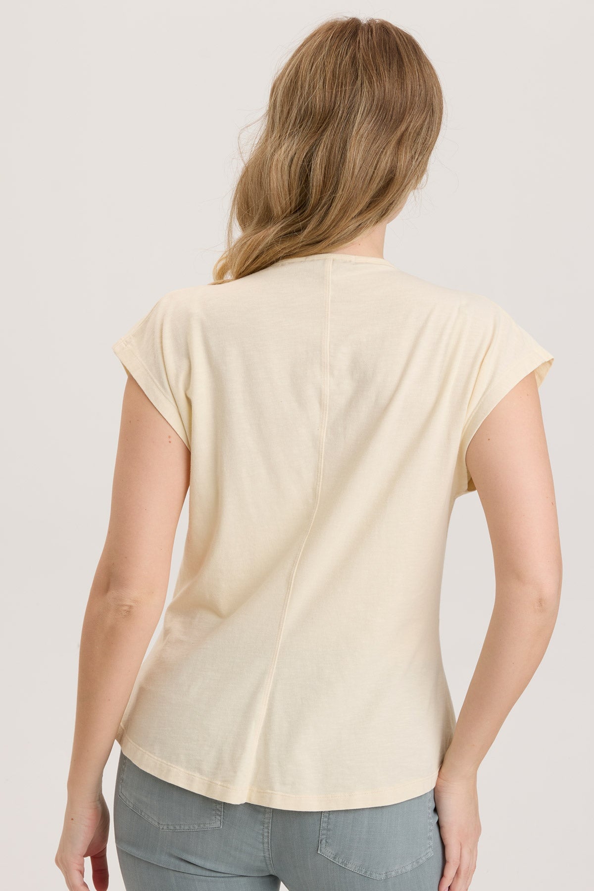 Slub Arwen Top in Toasted Almond - Trendy Women's Casual Blouse for Everyday Wear, Office & Outings