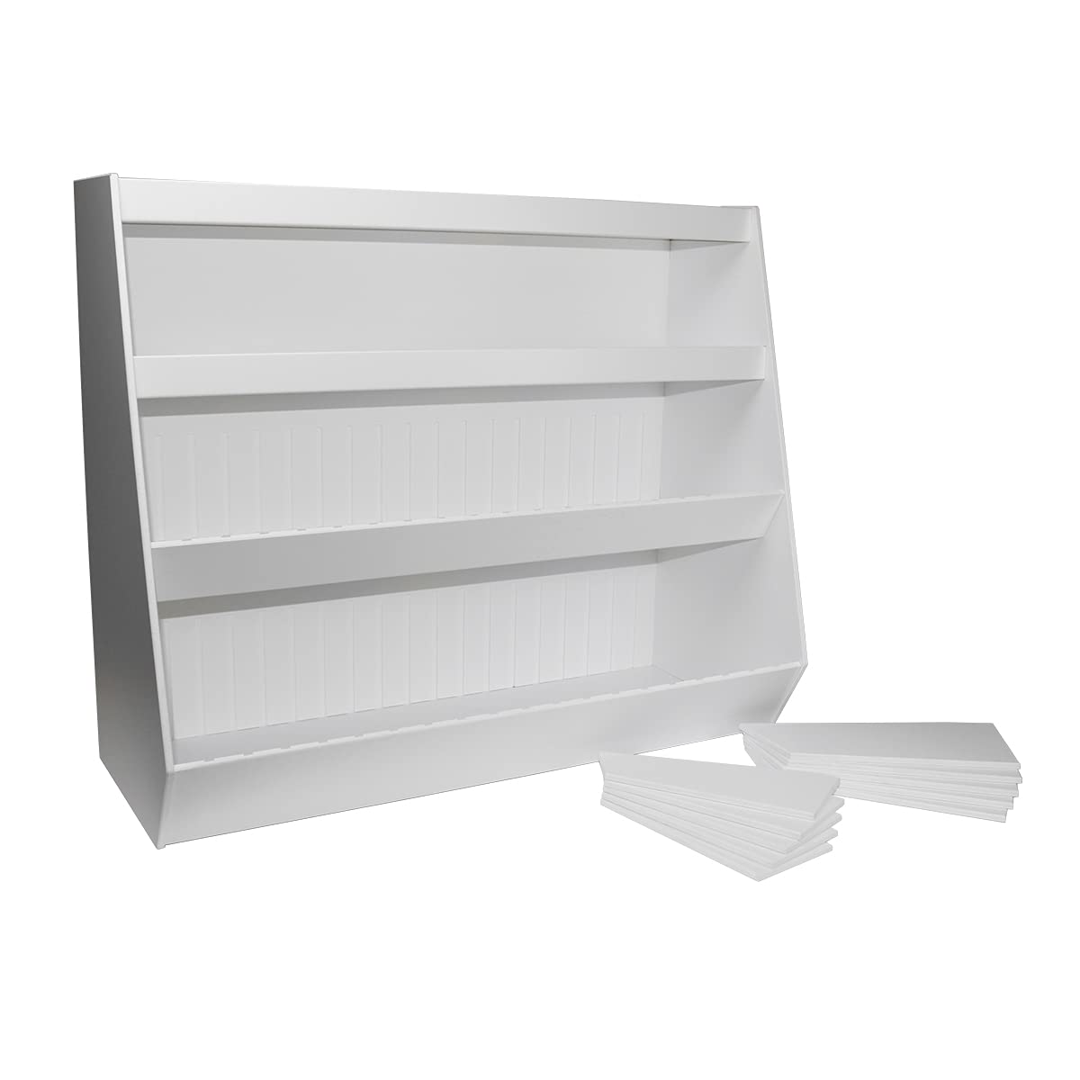 TrippNT Large Lab Storage Shelf with 2 Shelves & 14 Adjustable Bins - 23.875