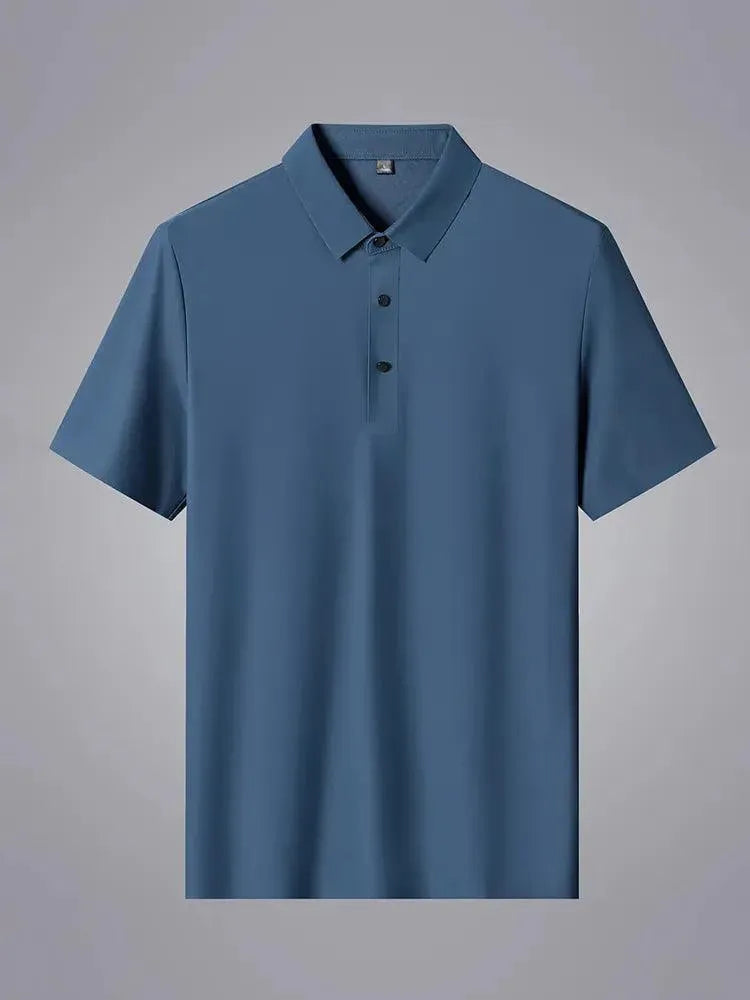 Classic Men's Short Sleeve Polo Shirt - Breathable Cotton Casual Tee for Golf, Work & Everyday Wear