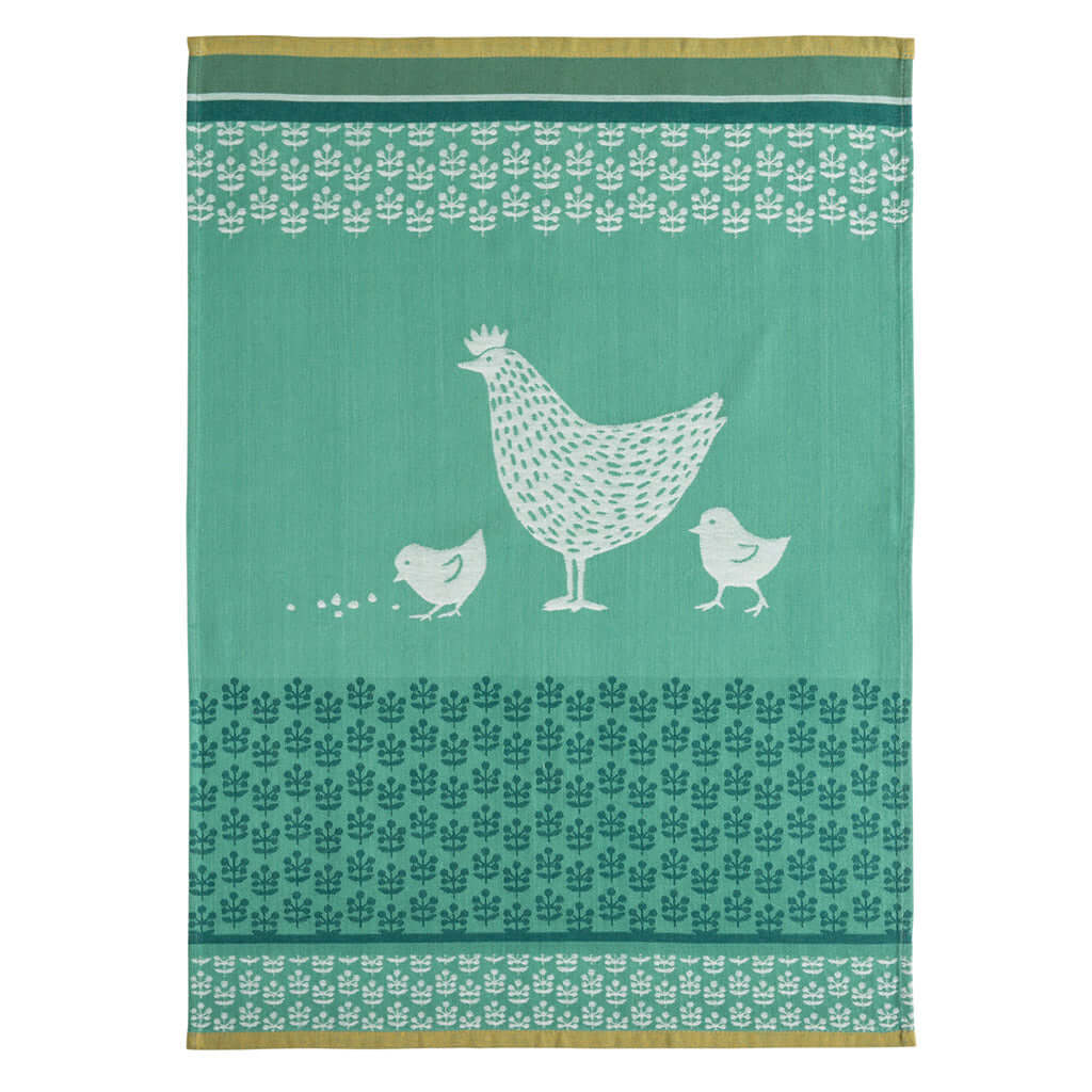 Premium French Jacquard Cotton Dish Towel Set by Coucke - Elegant Kitchen Towels for Drying Dishes, Glassware & Countertops - Perfect for French Country Kitchen, Hostess Gifts & Home Decor