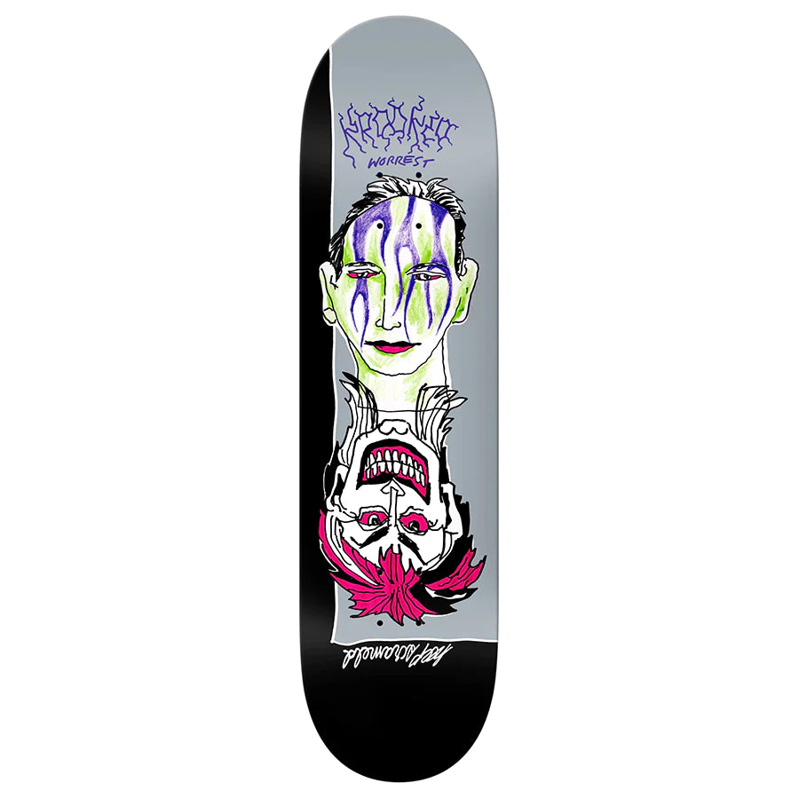 Krooked Worrest Satan Slick Skateboard Deck 8.3