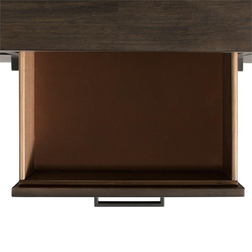 Picket House Furnishings Jasper Server - Rustic Wood Sideboard Buffet Cabinet for Dining Room, Kitchen & Entryway Storage - Farmhouse Style Console Table with Drawers & Shelves for Home Decor