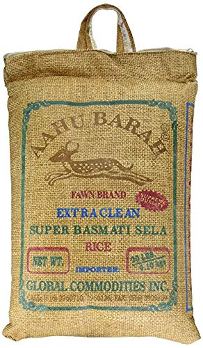 Premium Aahu Barah Super Basmati Rice - 40 lbs (18.14 kg) Long Grain Aromatic Rice for Biryani, Pulao & Indian Cooking | Bulk Rice Pack for Restaurants & Home Chefs
