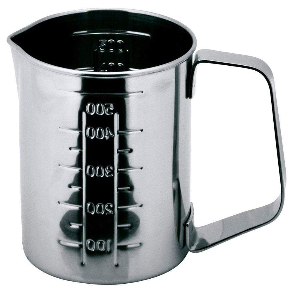 Ichibishi Mitsuwa Stainless Steel Measuring Cup with Spout - 4-Piece Set for Baking, Cooking & Liquid Measurement in Kitchen