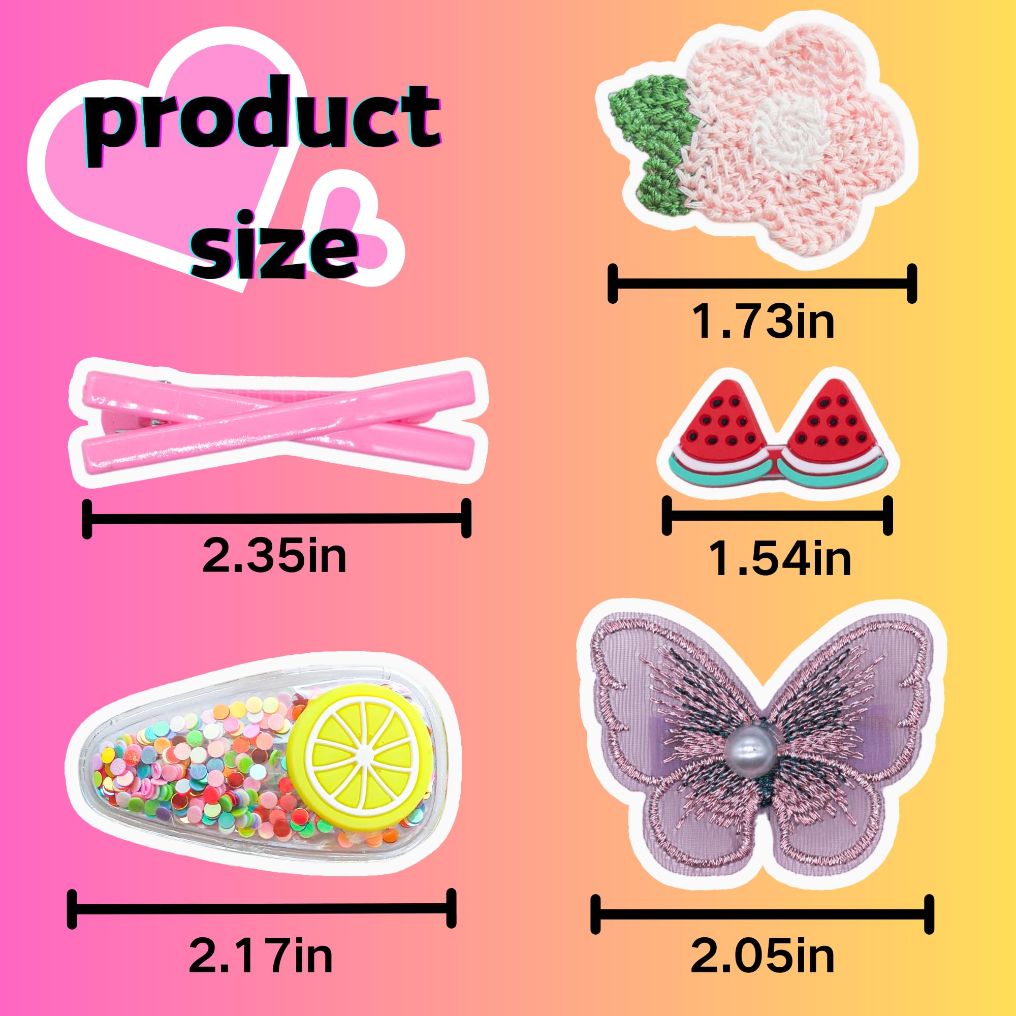 124PCS Cute Candy Colorful Flower Hair Clips & Barrettes for Girls, Toddlers, Teens & Women - Perfect for School, Parties & Everyday Wear - All Ages Hair Accessories Gift Set