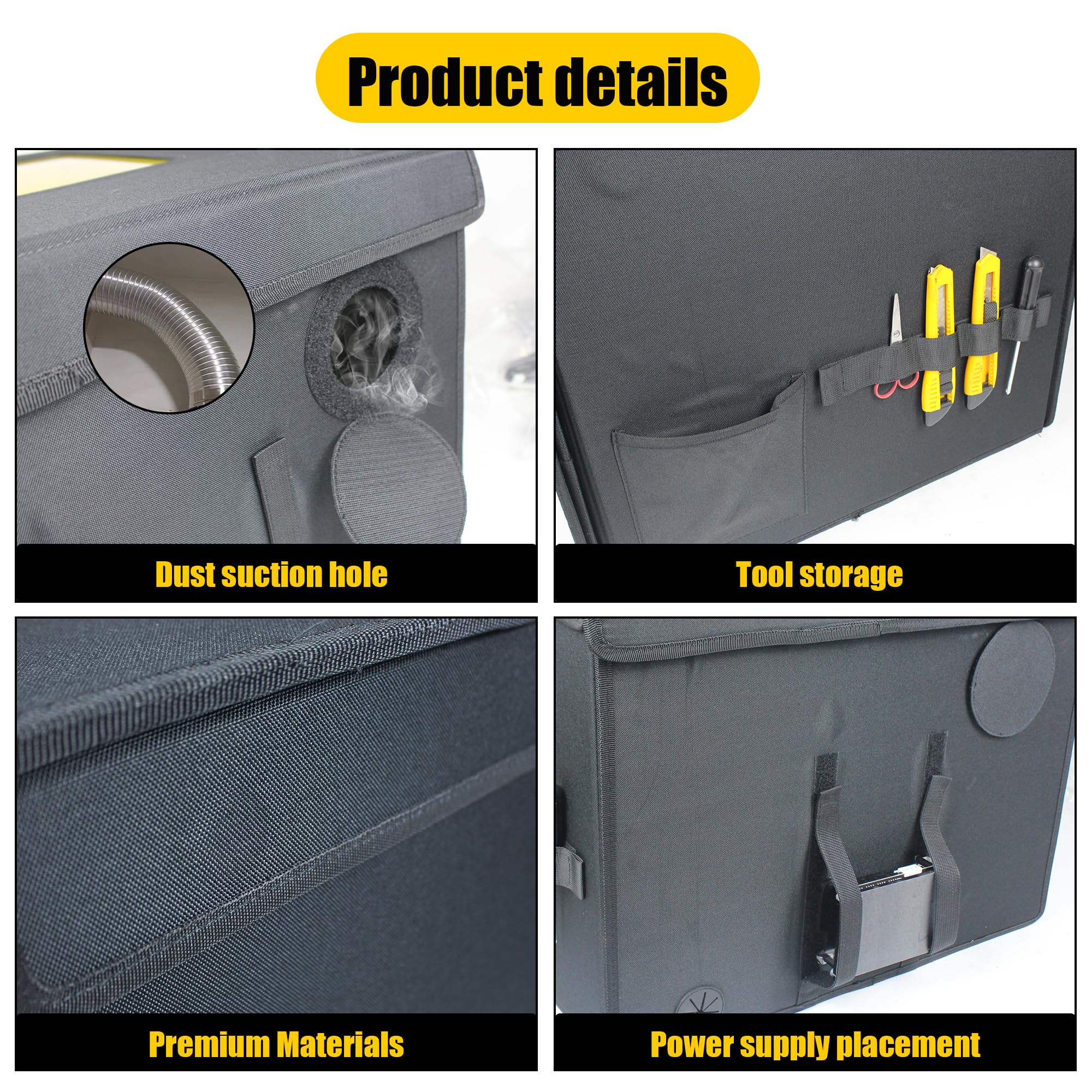 RATTMMOTOR CNC Router Machine Fold Enclosure - Protective Cover with Eye Shield for 3018 & 3020 PRO CNC Machines | Dustproof, Noise Reduction, Easy Cleaning | Ideal for Woodworking, Engraving & DIY Projects