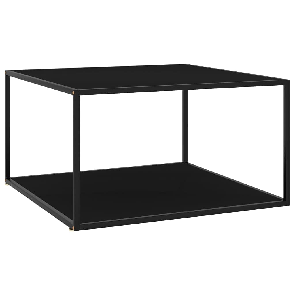 Modern Black Glass Coffee Table 35.4