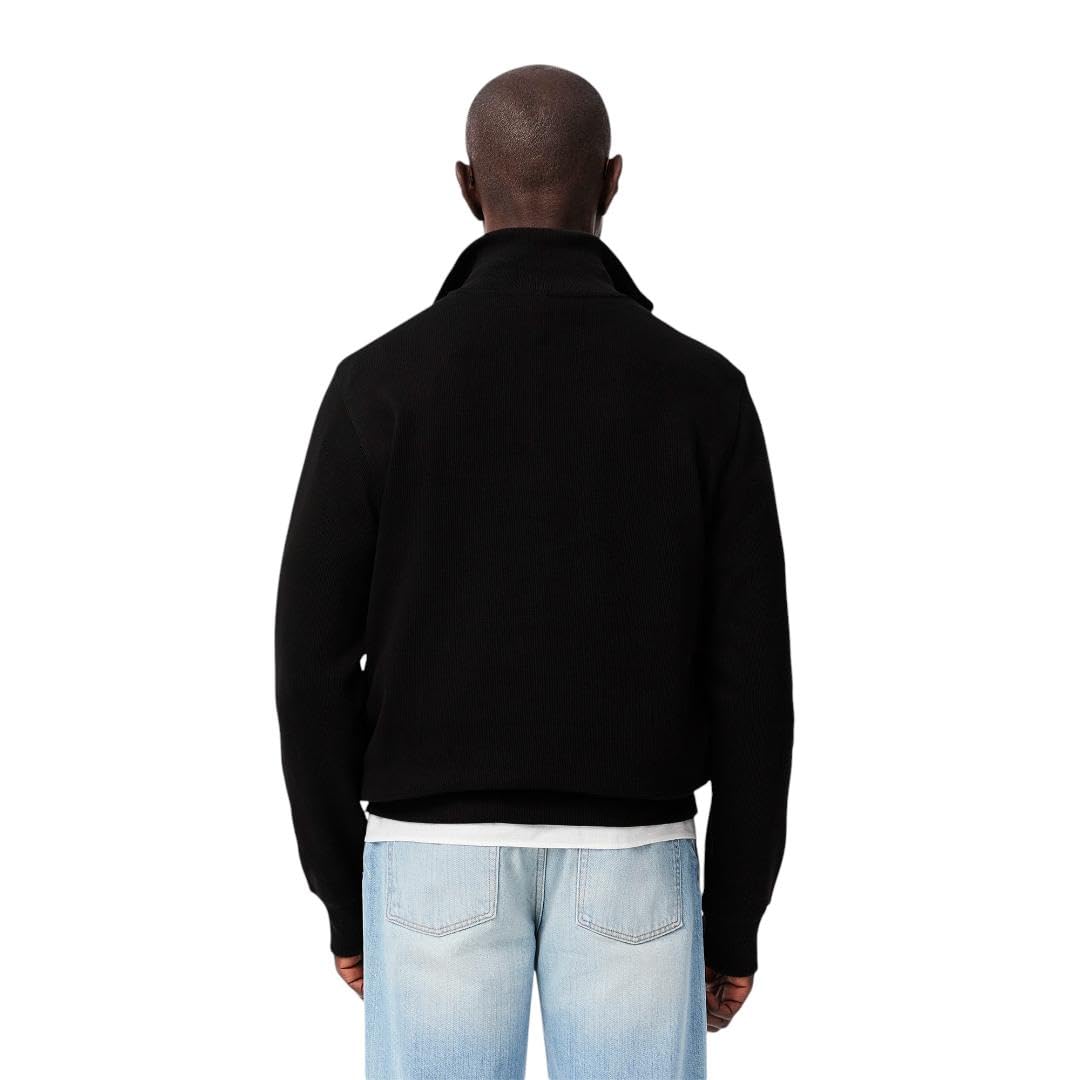 Lacoste Men's Long Sleeve Quarter Zip Cotton Sweatshirt - Comfortable Casual Pullover for Golf, Work & Everyday Wear