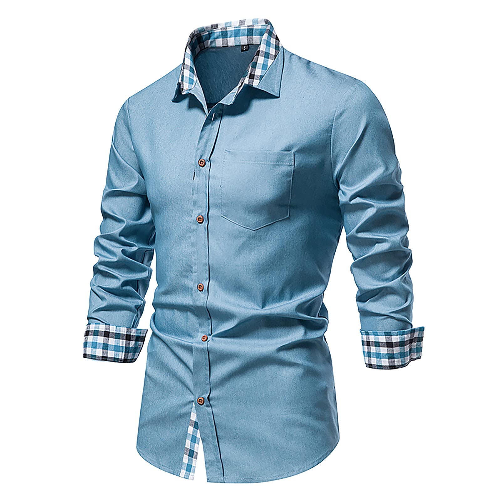 Premium Men's Slim Fit Stretch Dress Shirt - Non-Iron Anti-Wrinkle Button Down Shirt with Long Sleeves | Perfect for Office, Business Meetings & Formal Events