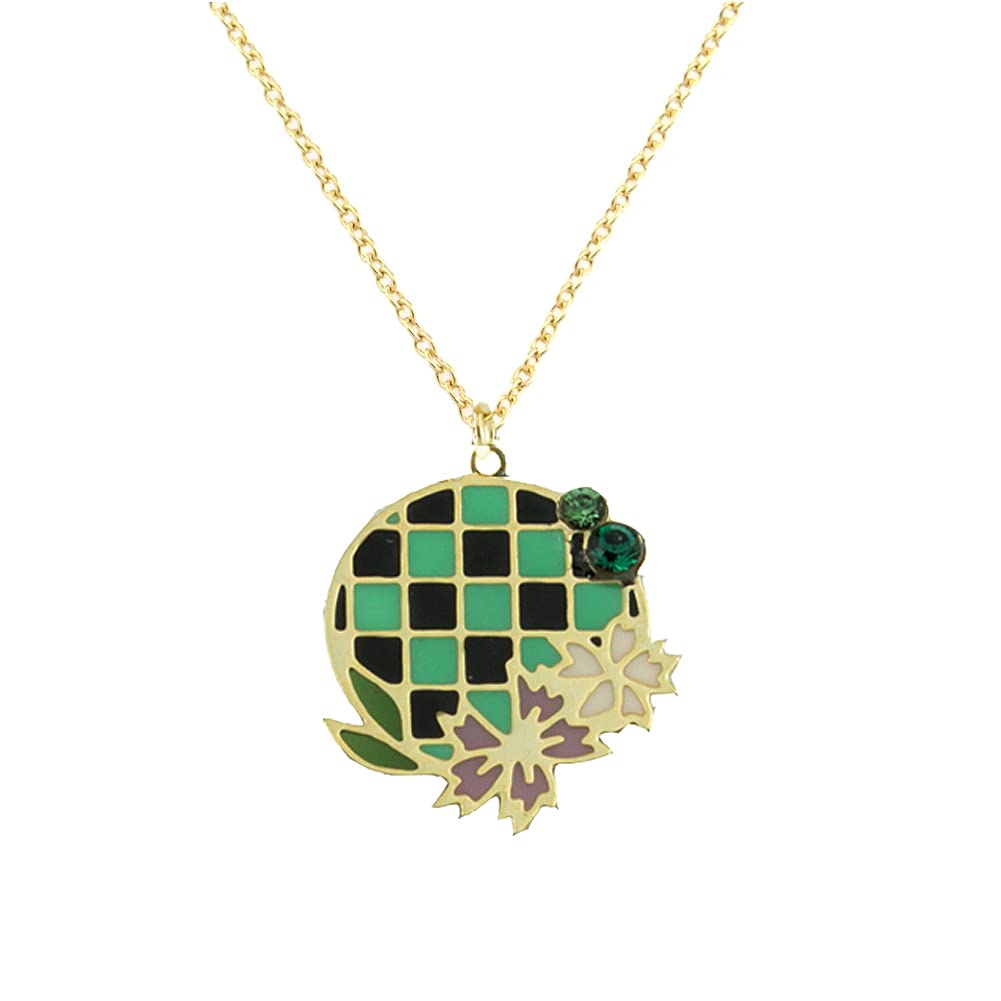 Original Kimetsu Demon Slayer Anime Necklace for Women - Authentic Japanese Jewelry - Perfect for Cosplay, Gift Giving & Anime Fans Collection