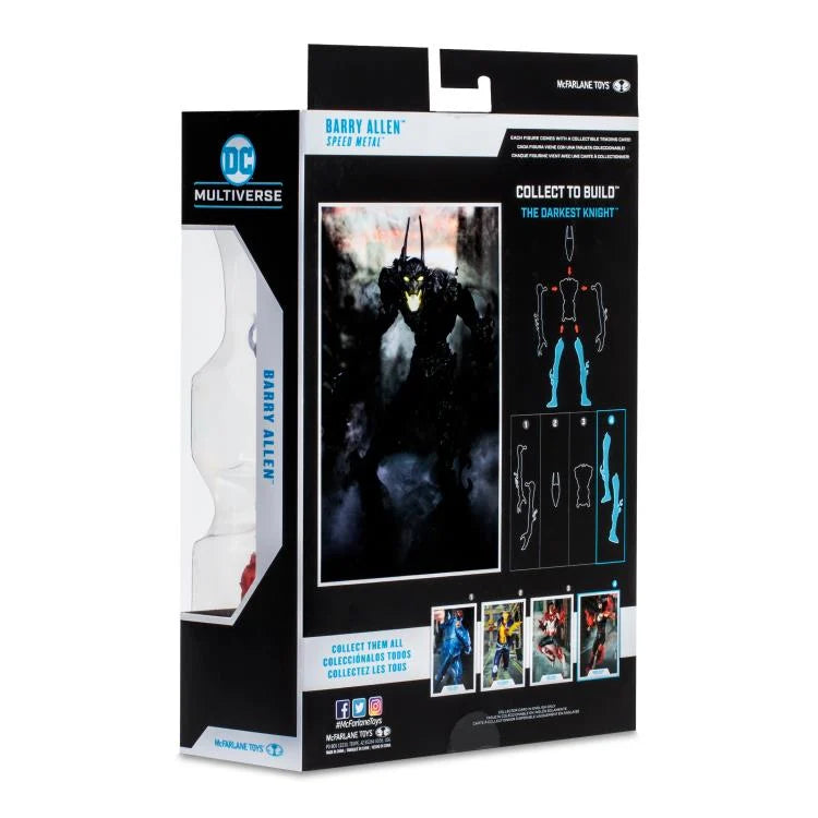 Speed Metal DC Multiverse Barry Allen Action Figure (Collect to Build: The Darkest Knight) - Perfect for DC Comics Fans and Collectors, Great for Display and Play