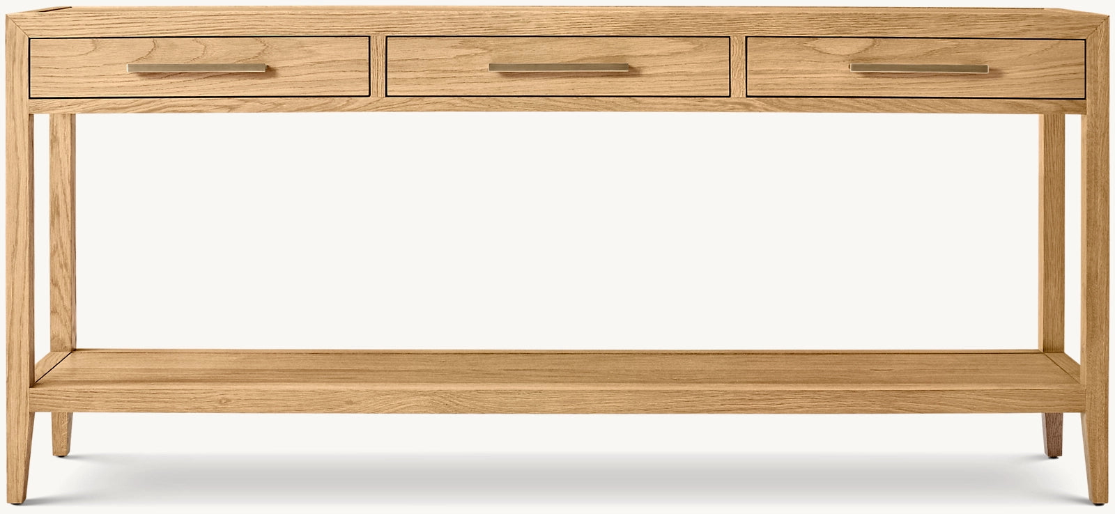 French Contemporary 3-Drawer Console Table - Modern Entryway Sofa Table with Storage - Perfect for Living Room, Hallway & Small Space Decor