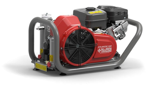 ATLANTIC G 100 Portable Petrol Breathing Air Compressor for Scuba Diving, Firefighting & Industrial Use - High Pressure Air Pump