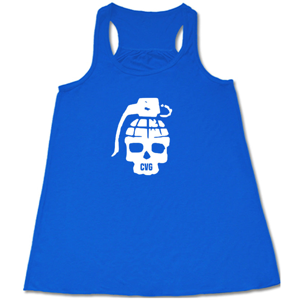 Grenade Skull Graphic T-Shirt for Men - Edgy Military Style Cotton Tee - Perfect for Streetwear, Casual Outfits & Rock Concerts
