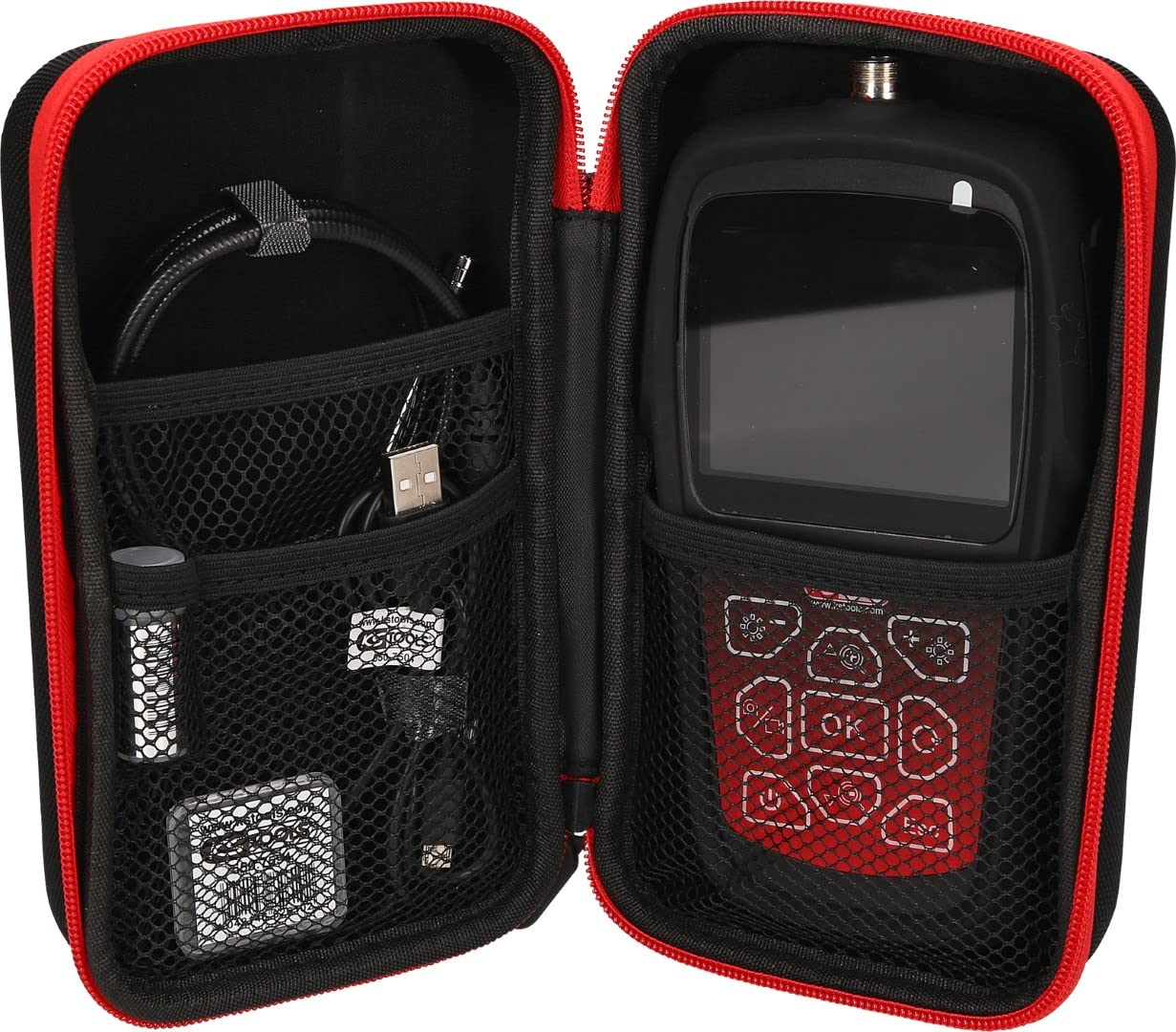 KS Tools - 550.7500 - HD Video Inspection Kit with 6.0mm Diameter 0° & 90° Swivel Camera - 5-Piece Set - Perfect for Automotive, Plumbing & HVAC Inspections