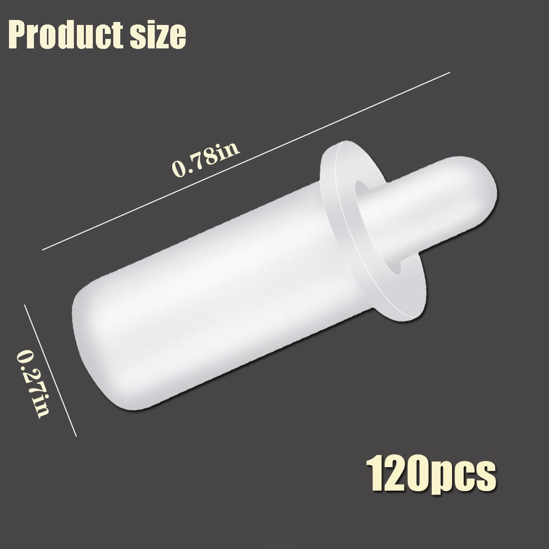 120Pcs White Shutter Repair Pins - Spring Loaded Blind Repair Bolts for Plantation Louver Shutters Replacement | Durable Fix for Broken Window Shutters & DIY Home Improvement Projects