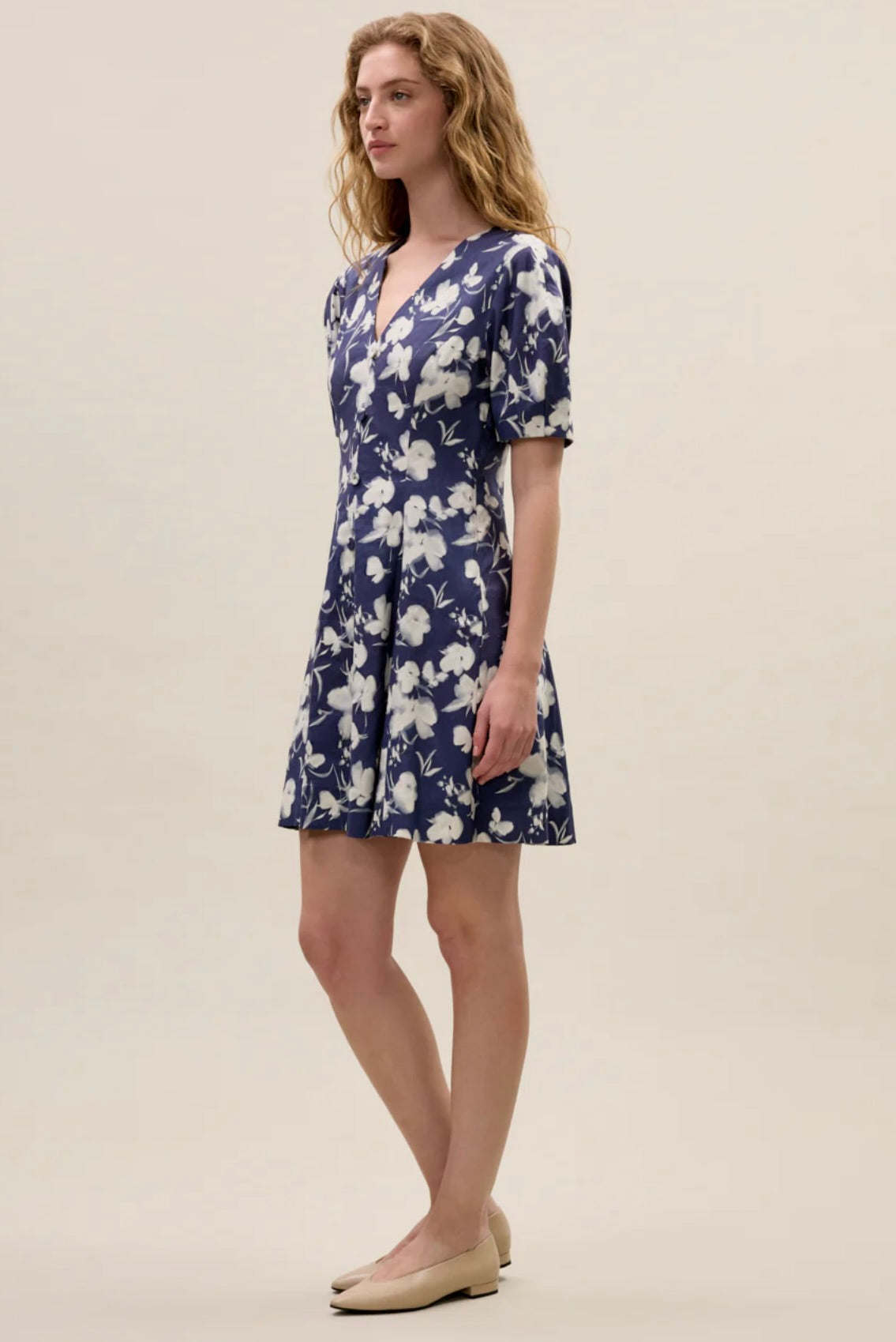 Bea Linen Mini Dress - Women's Summer Short Sleeve Casual Sundress for Beach, Vacation & Date Night | Breathable & Comfortable Linen Fabric