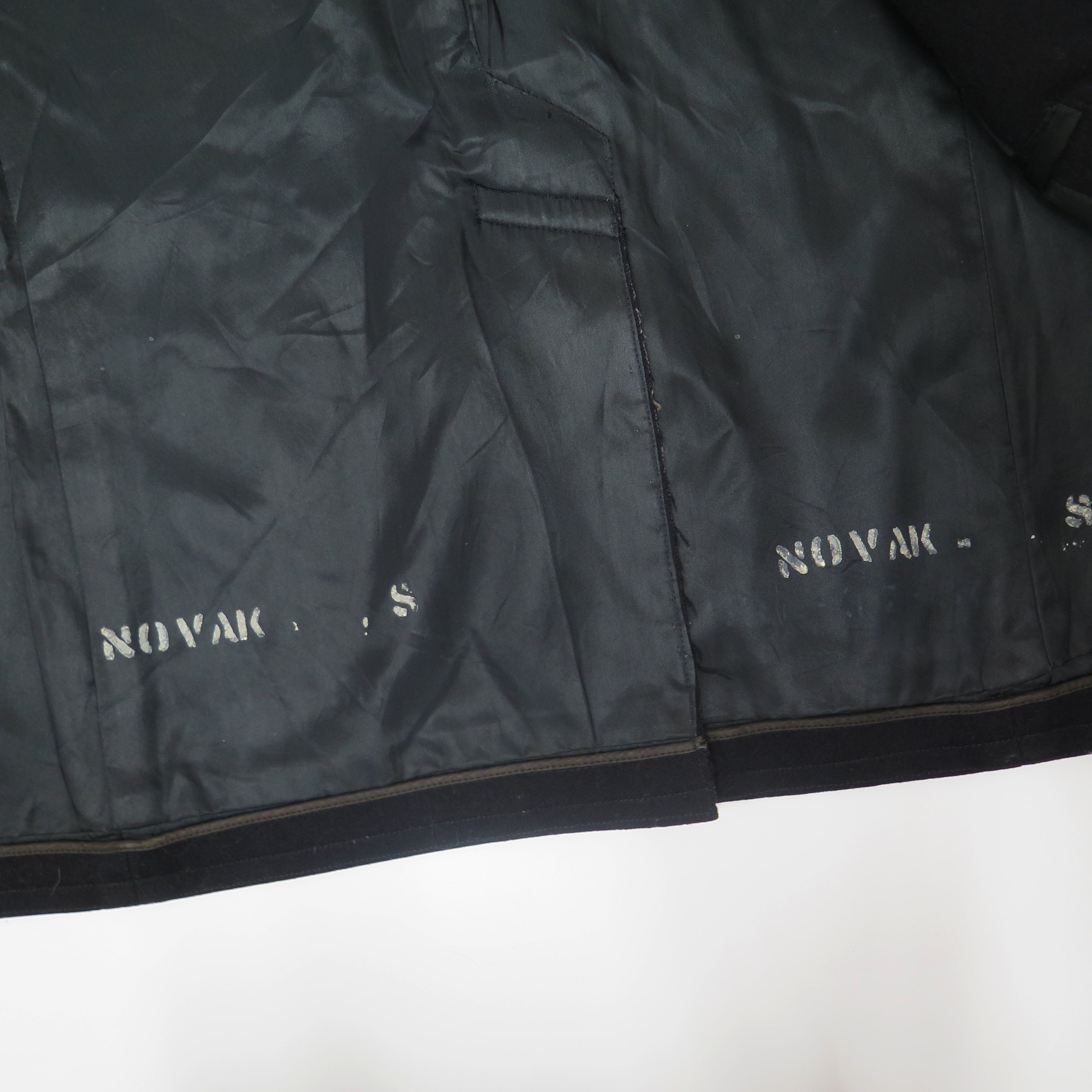 Vintage 1960s US Navy Peacoat - Authentic USN Clothing Supply Office Issue, Size 34 with Stenciled Markings | Military Collectible & Cold Weather Outerwear