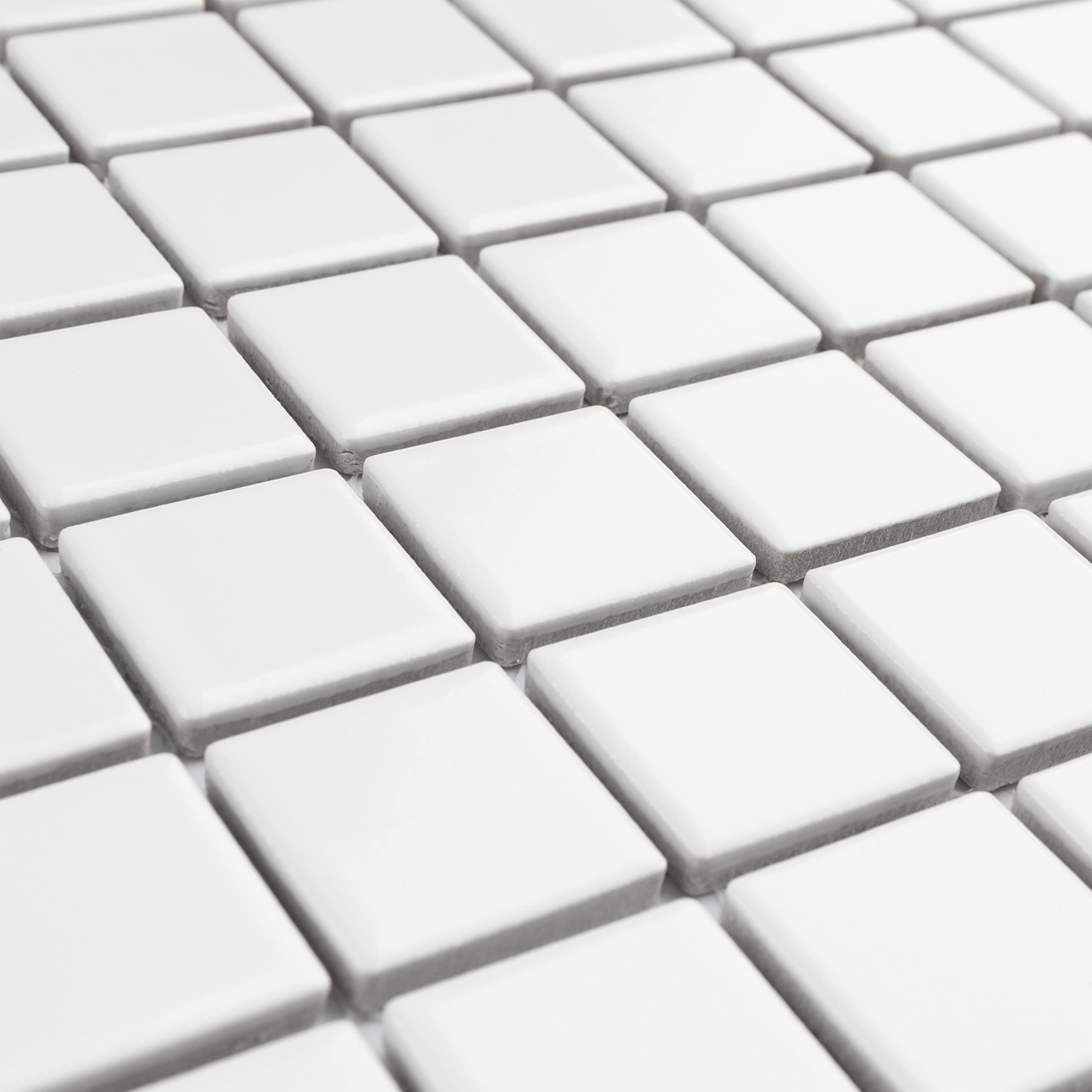 SomerTile Metro Square Matte White 11.75