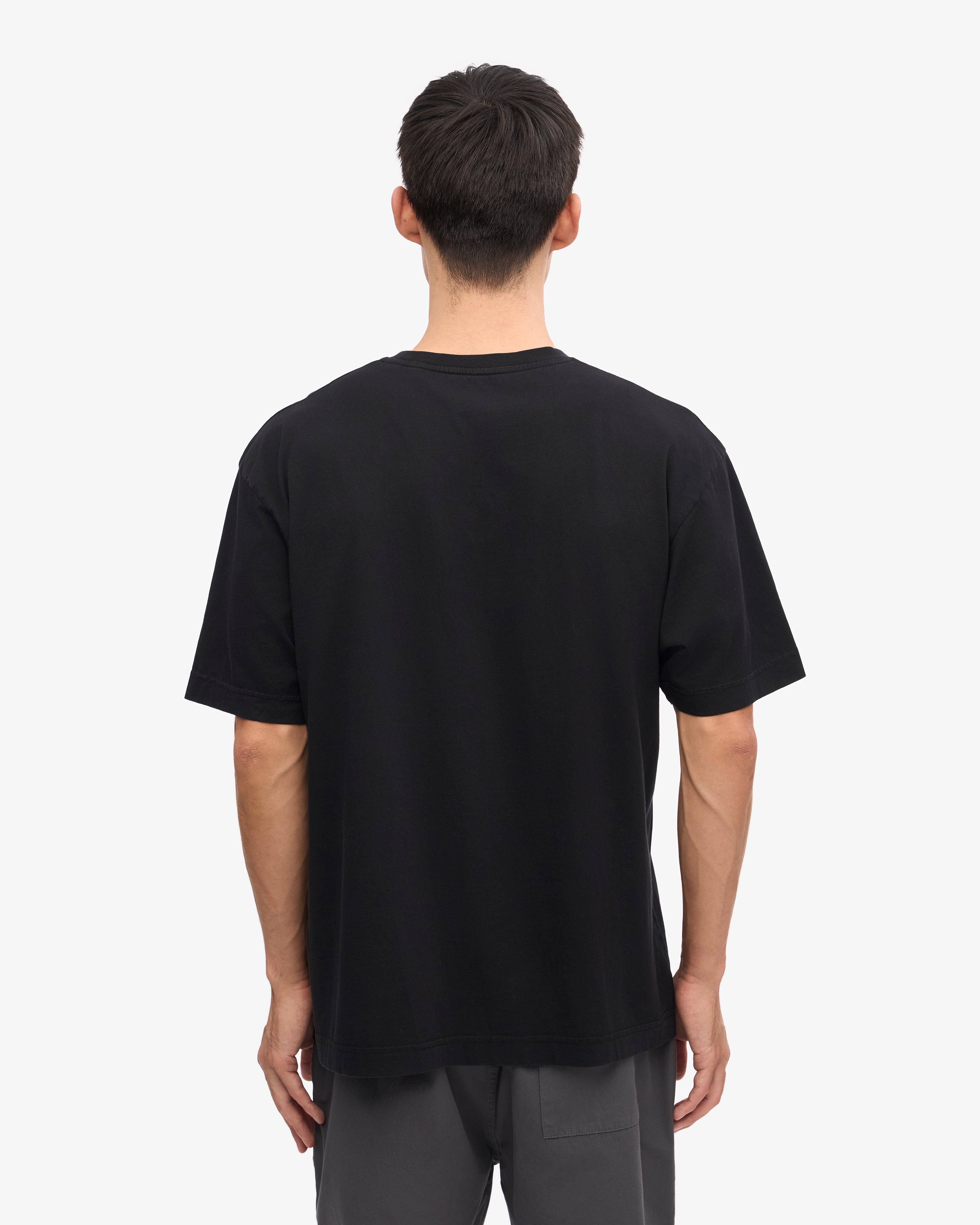 Organic Oversized T-Shirt for Women & Men - Soft, Comfortable & Eco-Friendly - Deep Black - Perfect for Casual Wear, Loungewear & Street Style
