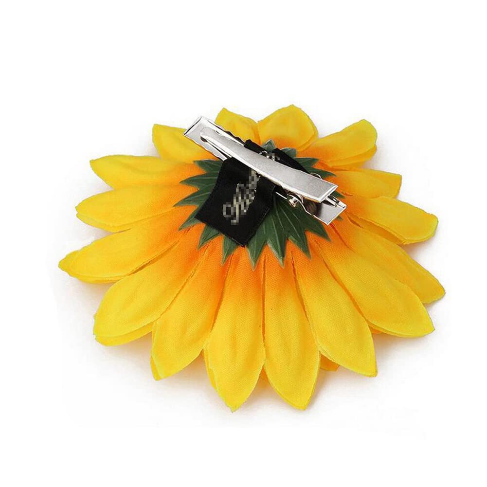 6PCS Sunflower Hair Clips - Yellow Floral Alligator Hairpins for Women & Girls, Hair Barrettes & Styling Accessories - Perfect for Beach, Summer, Party & Everyday Wear