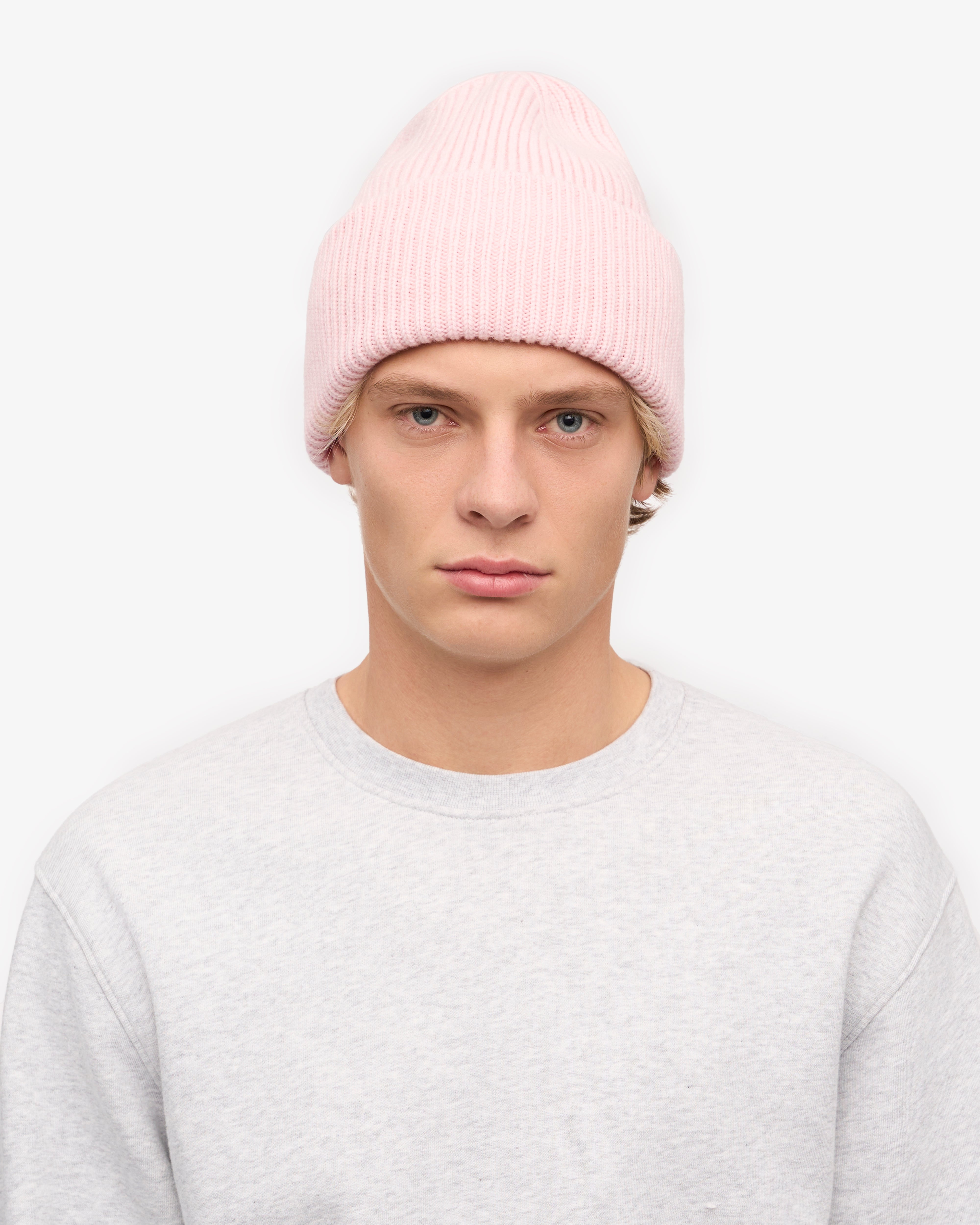 Premium Merino Wool Beanie - Soft & Warm Faded Pink Winter Hat for Men & Women - Perfect for Skiing, Hiking & Outdoor Activities