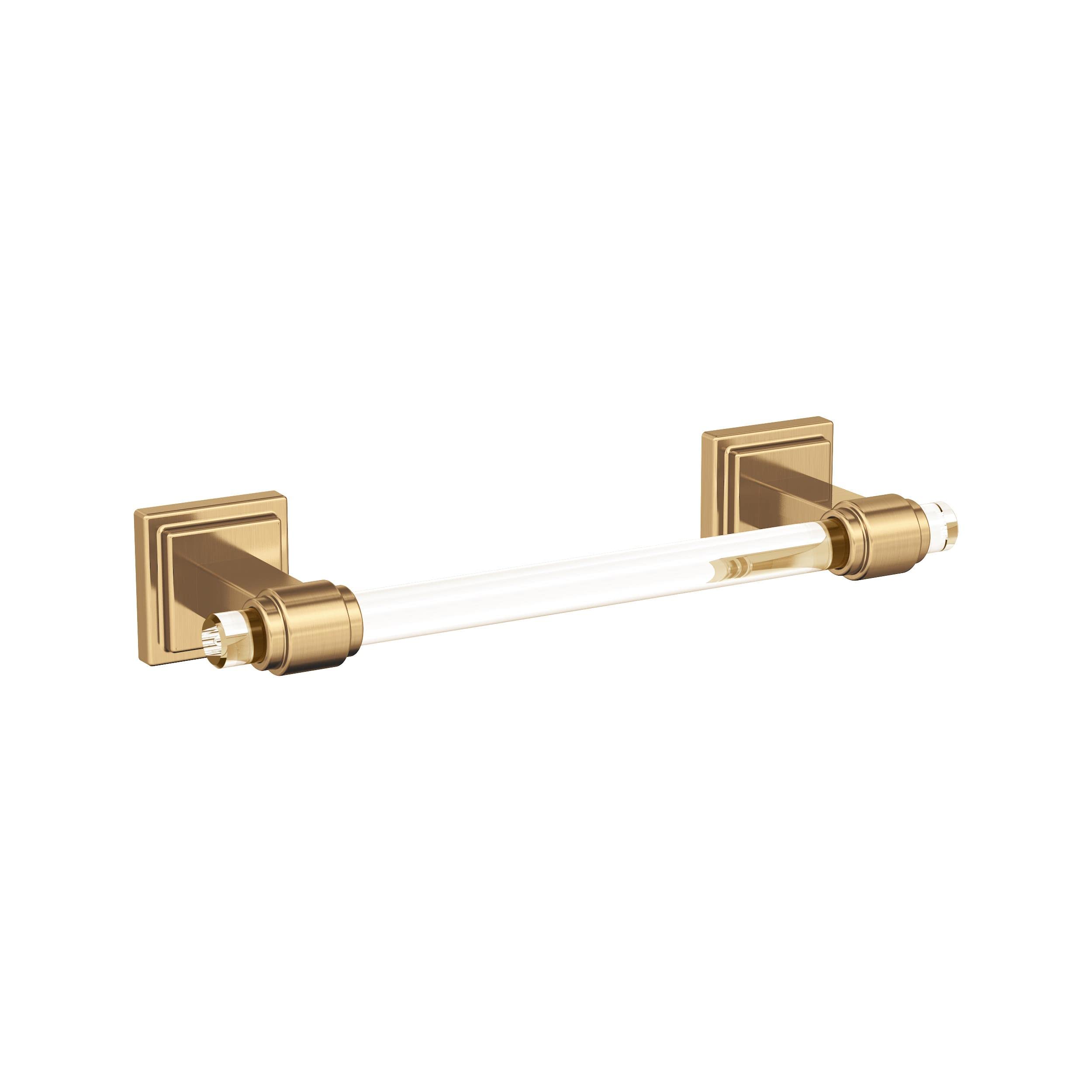 Amerock BH36065CCZ 8-Inch Clear Champagne Bronze Towel Bar - Modern Bathroom Towel Rack & Holder for Bath Accessories | Perfect for Guest Bathrooms, Master Suites & Spa-Style Decor