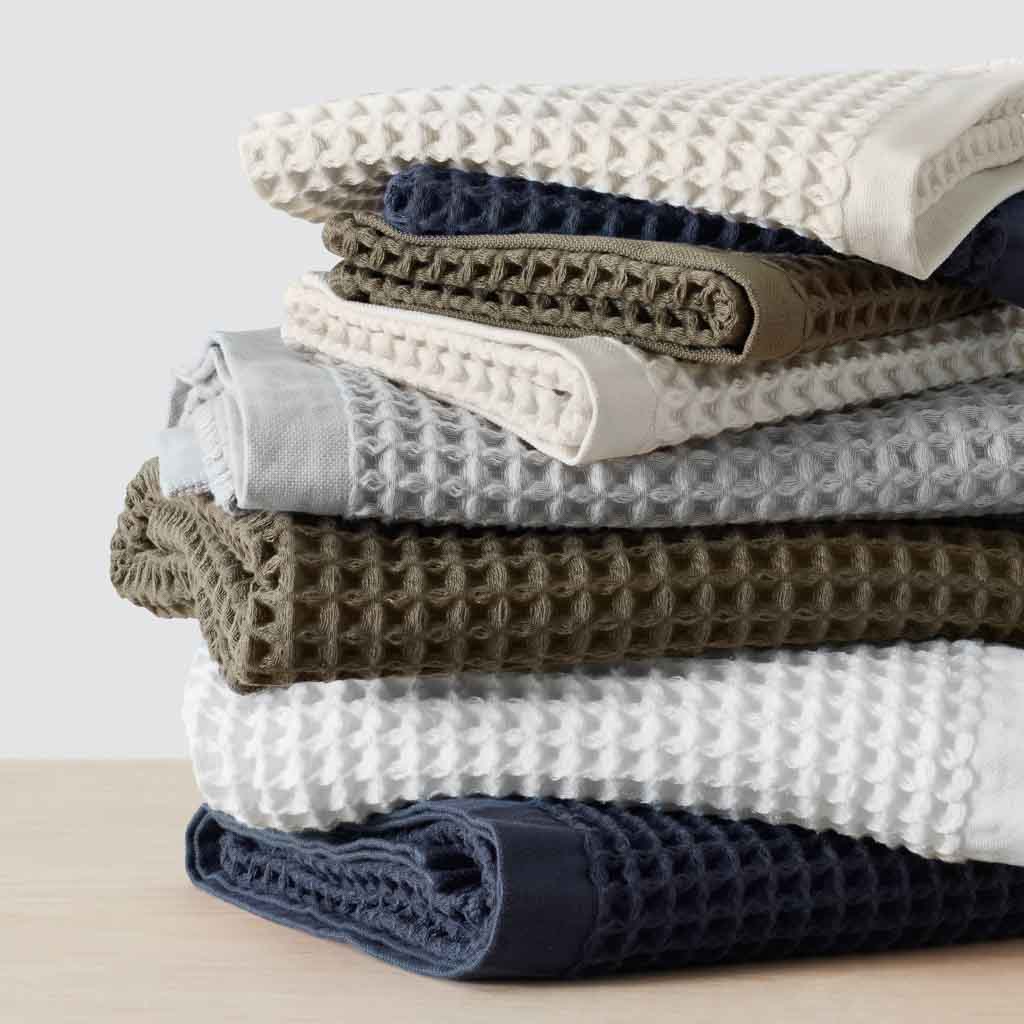 Premium Imabari Waffle Weave Bath Towels - Ultra Soft & Absorbent Japanese Cotton Towel Set for Spa, Bathroom & Luxury Home Use